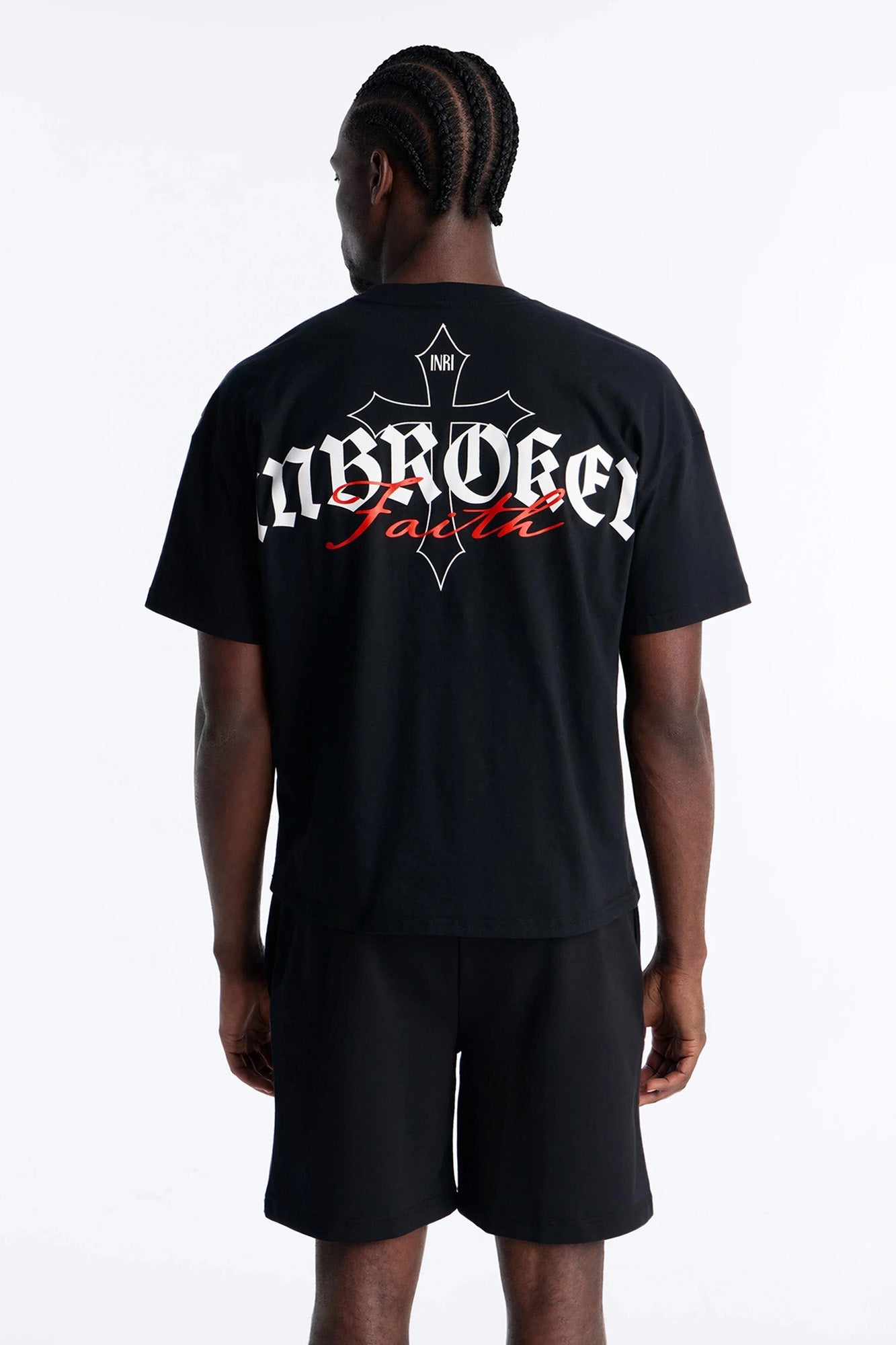 Unbroken Faith Heavy Weight Boxy Short Sleeve Tee - Black