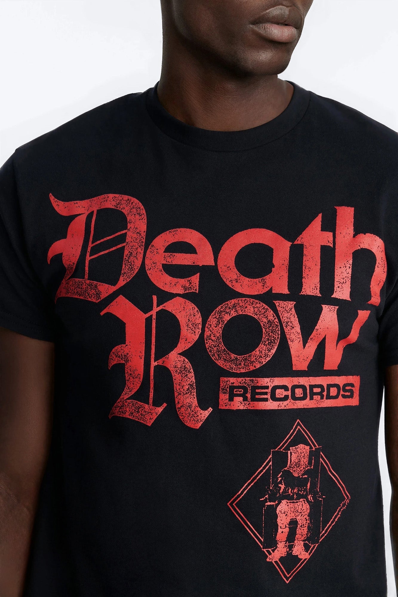 Death Row Records Label Short Sleeve Tee - Black