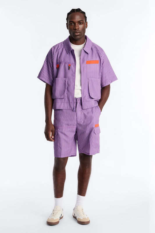 Relaxed Desert Dunes Cargo Short - Purple