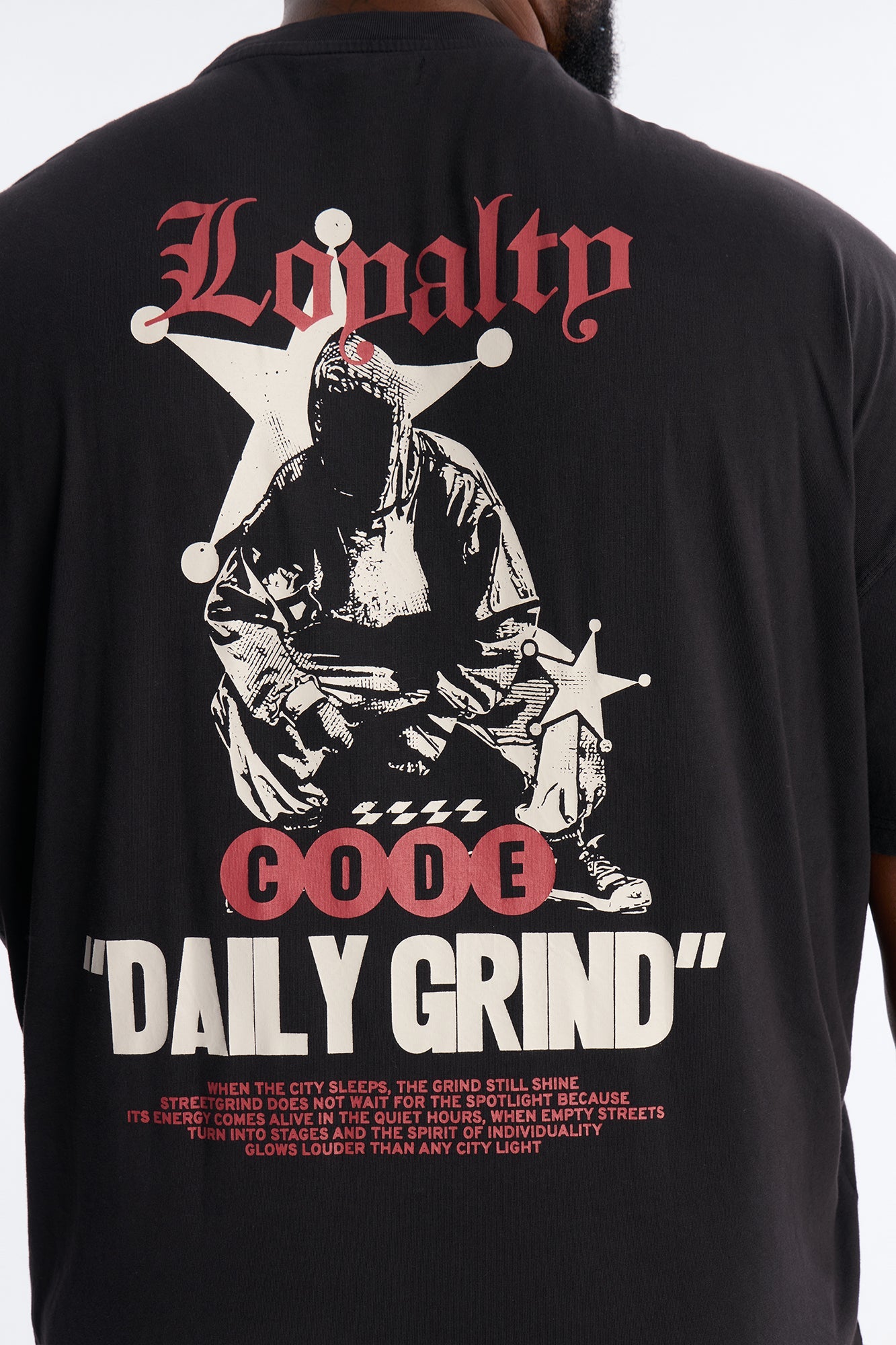 Daily Grind Oversized Short Sleeve Tee - Black Wash
