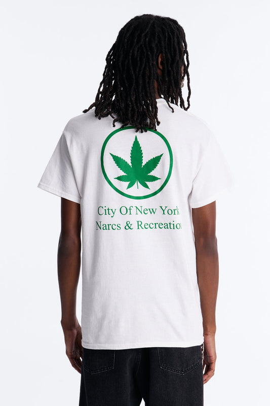 NYC Recreation Vibes Short Sleeve Tee - White