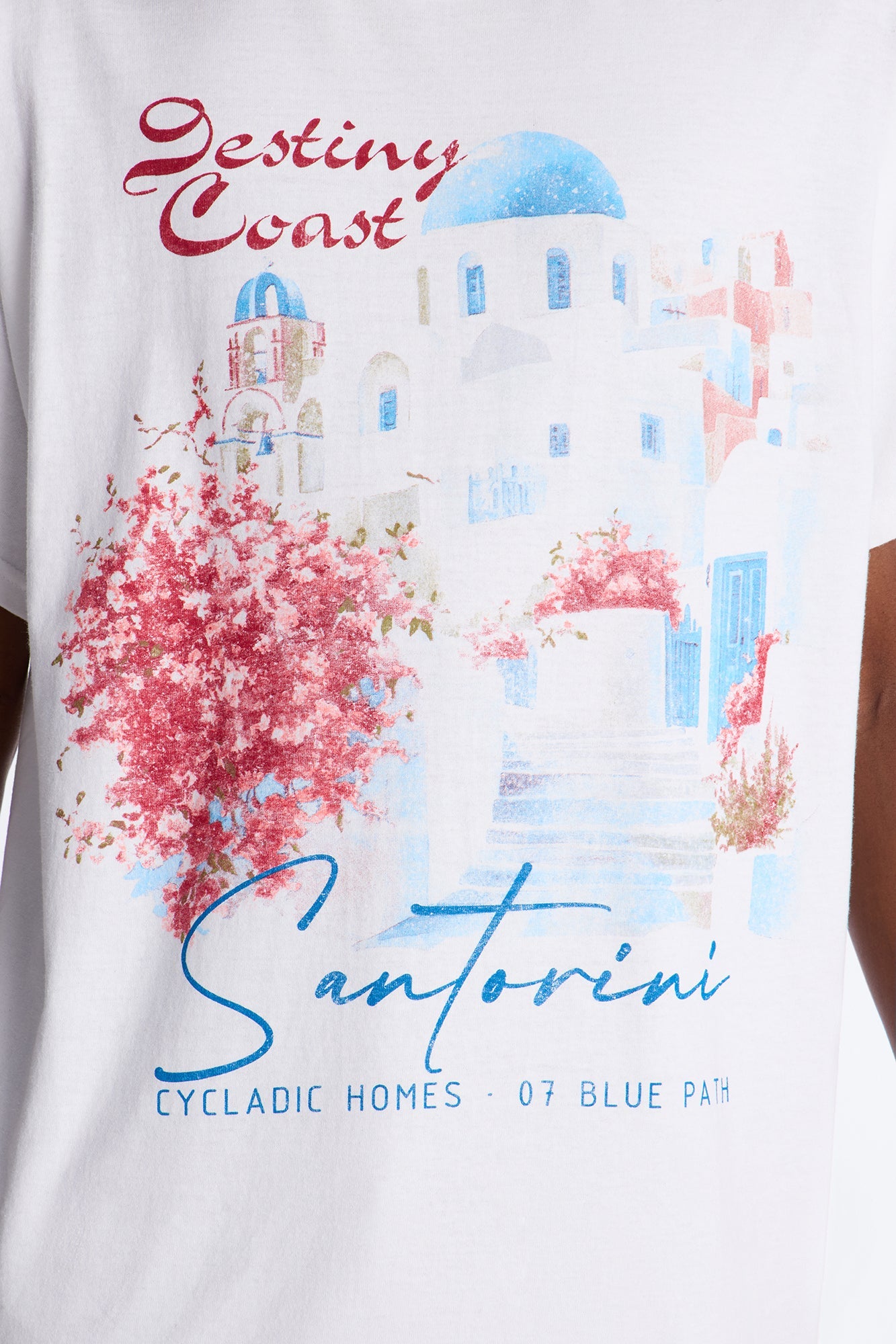 Destiny Coast Oversized Short Sleeve Tee - White