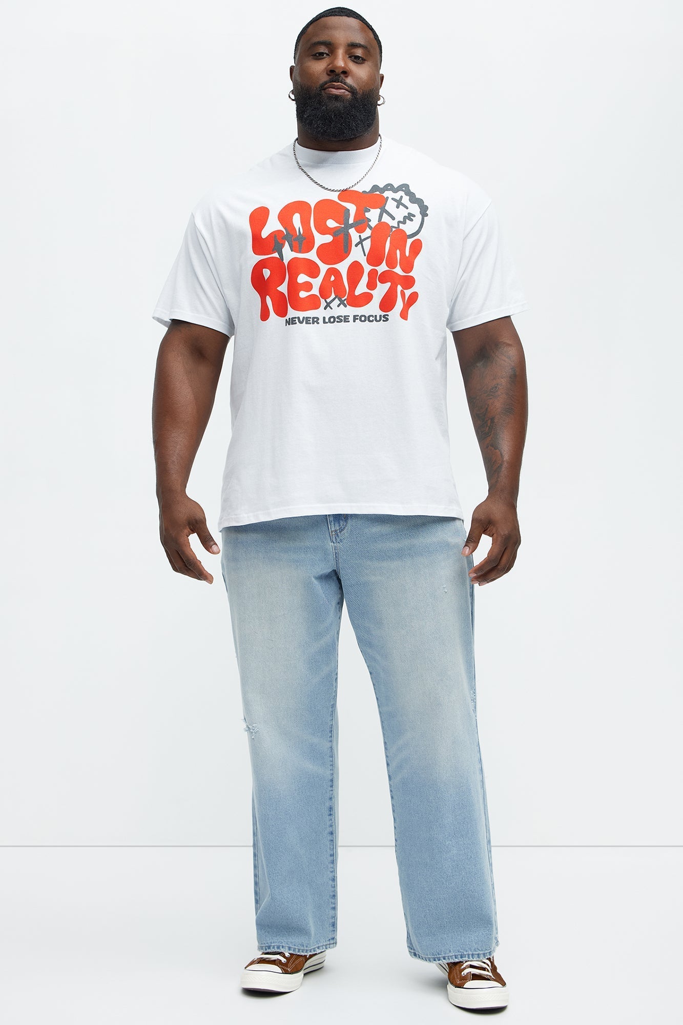 Never Lose Focus Short Sleeve Tee - White