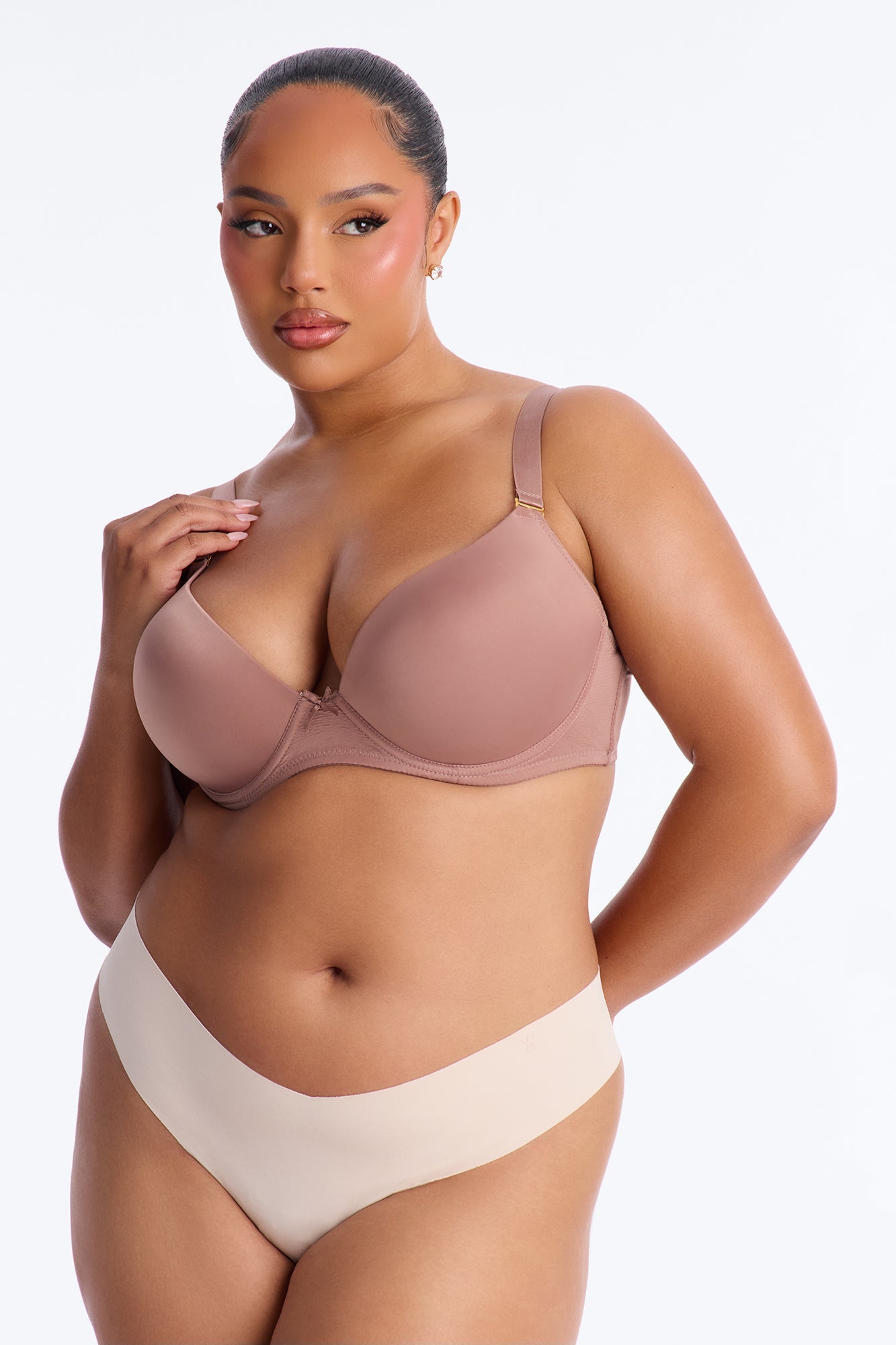 I Got You Push Up Tshirt Bra - Mocha NEWFASHIONEDGE