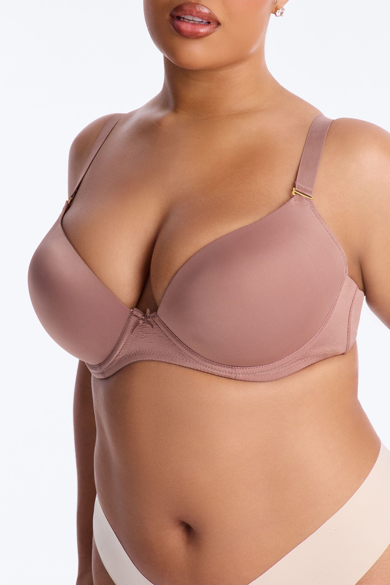I Got You Push Up Tshirt Bra - Mocha NEWFASHIONEDGE