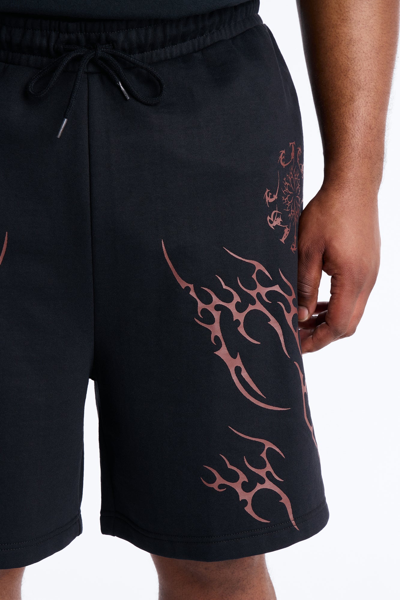 Eternal Fire Sweatshorts - Black