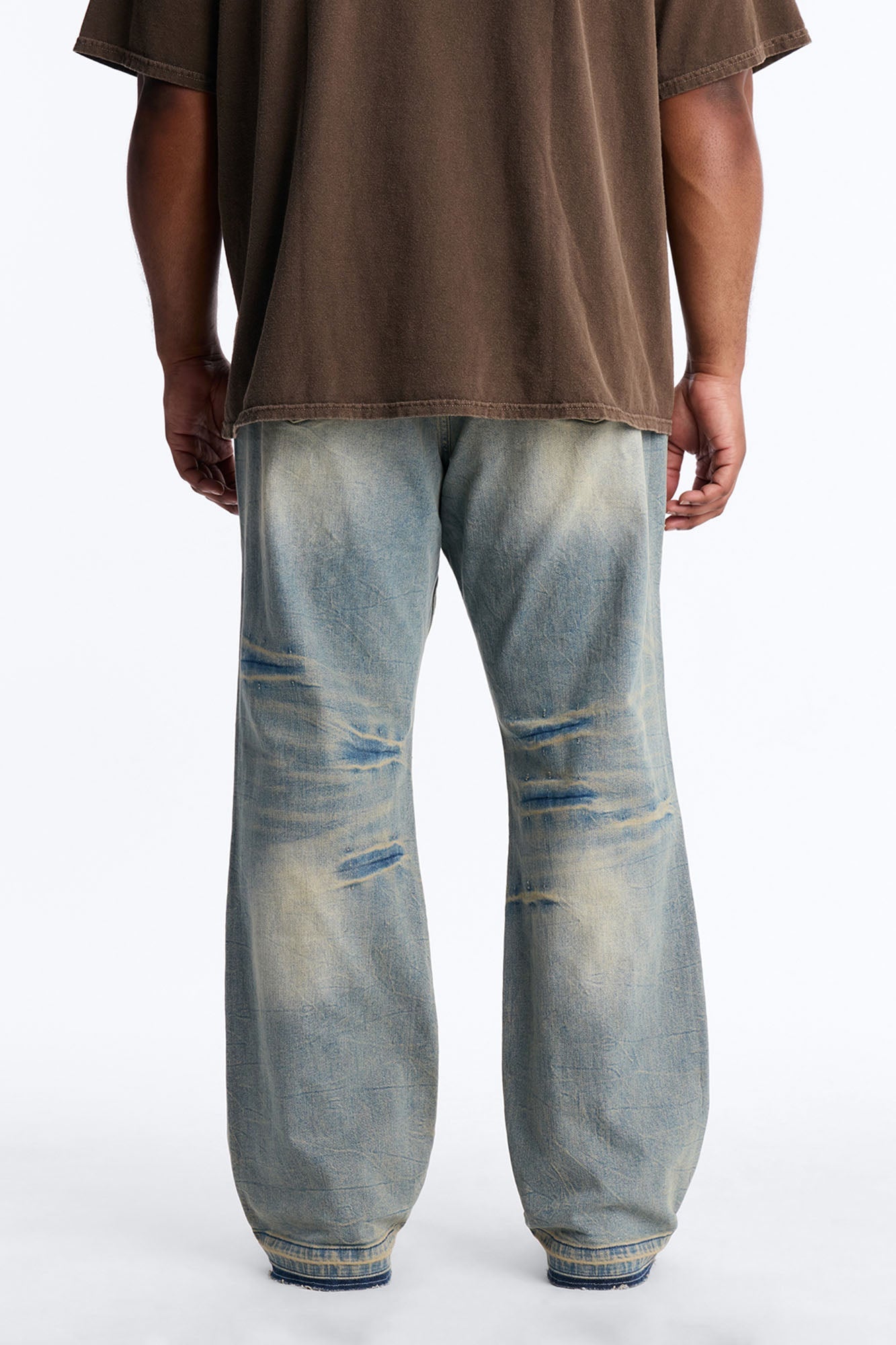 Undercover Slim Stacked Flare Jeans - Vintage Blue Wash