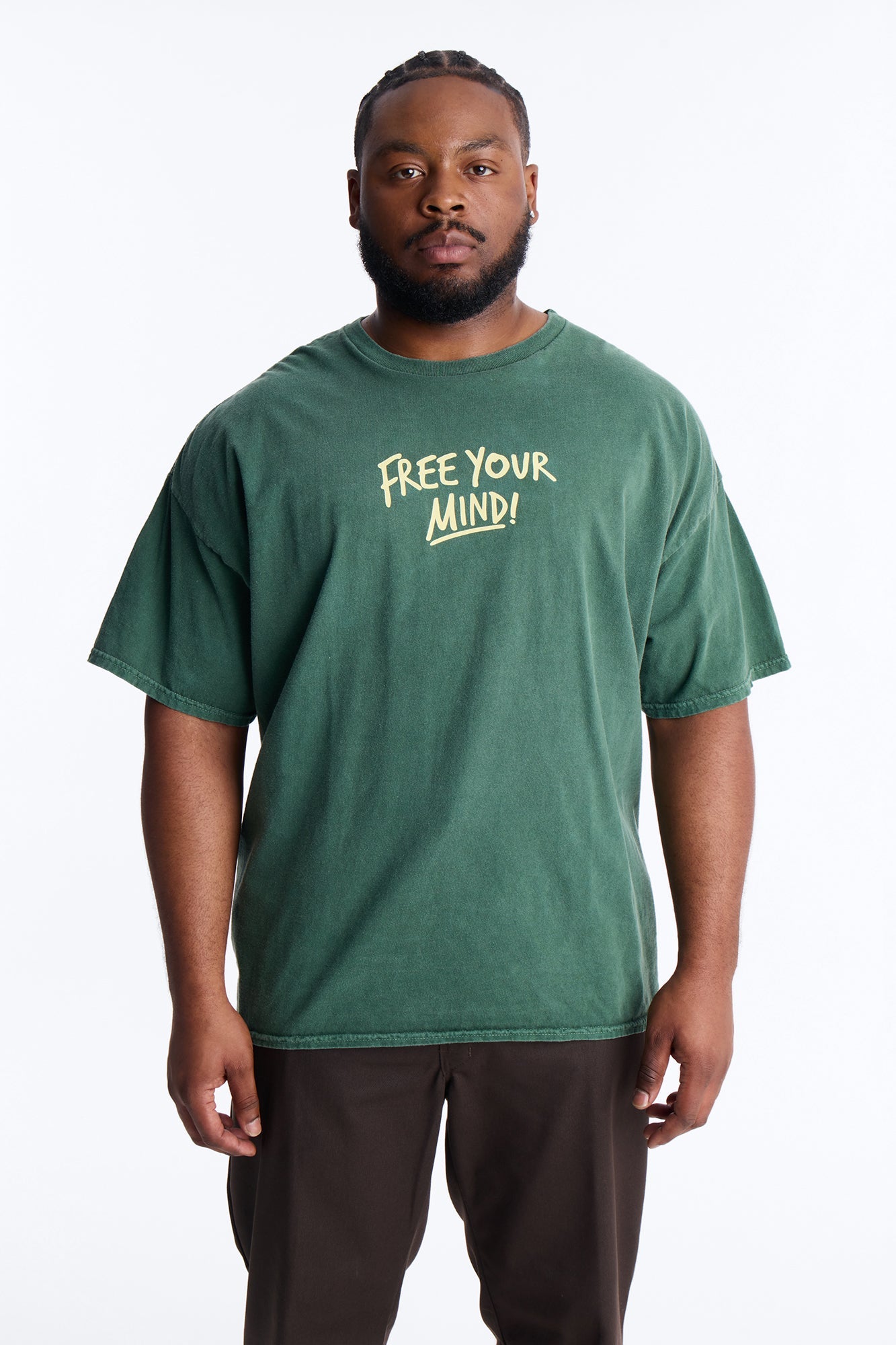 Free Your Mind And Live Short Sleeve Tee - Hunter Green