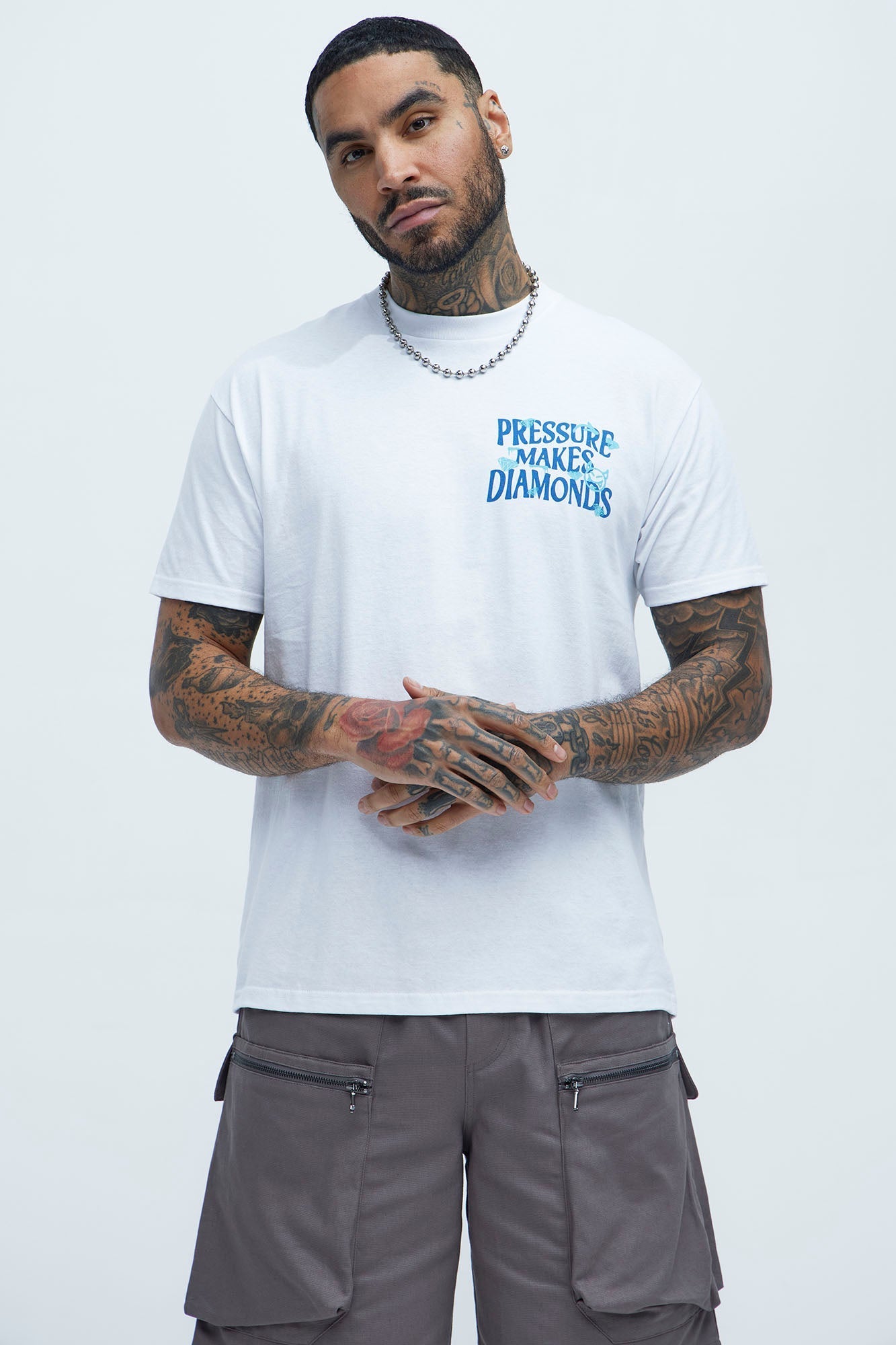 Make Diamonds Short Sleeve Tee - White
