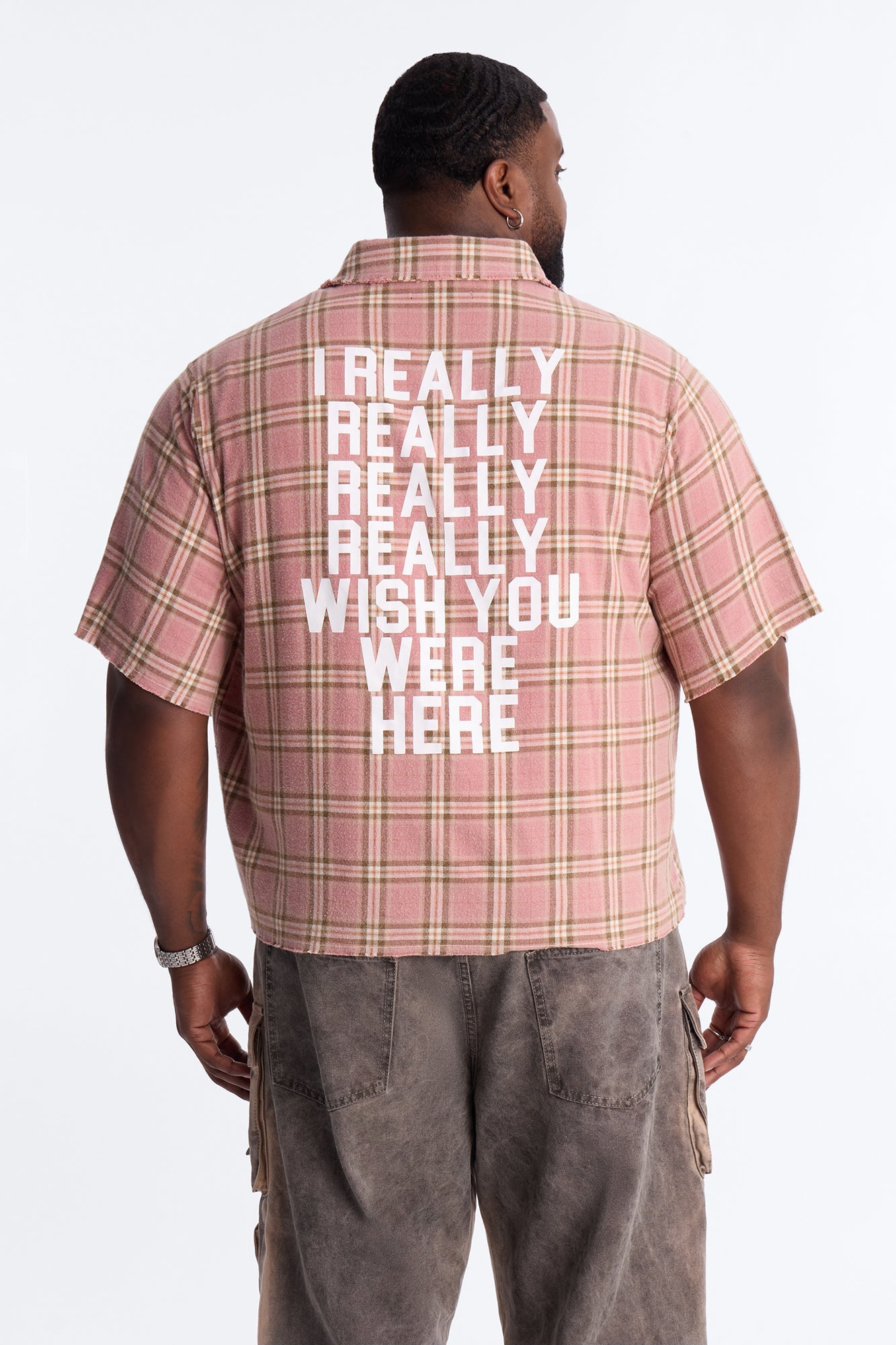 Really Really Flannel Button Up Shirt - Pink