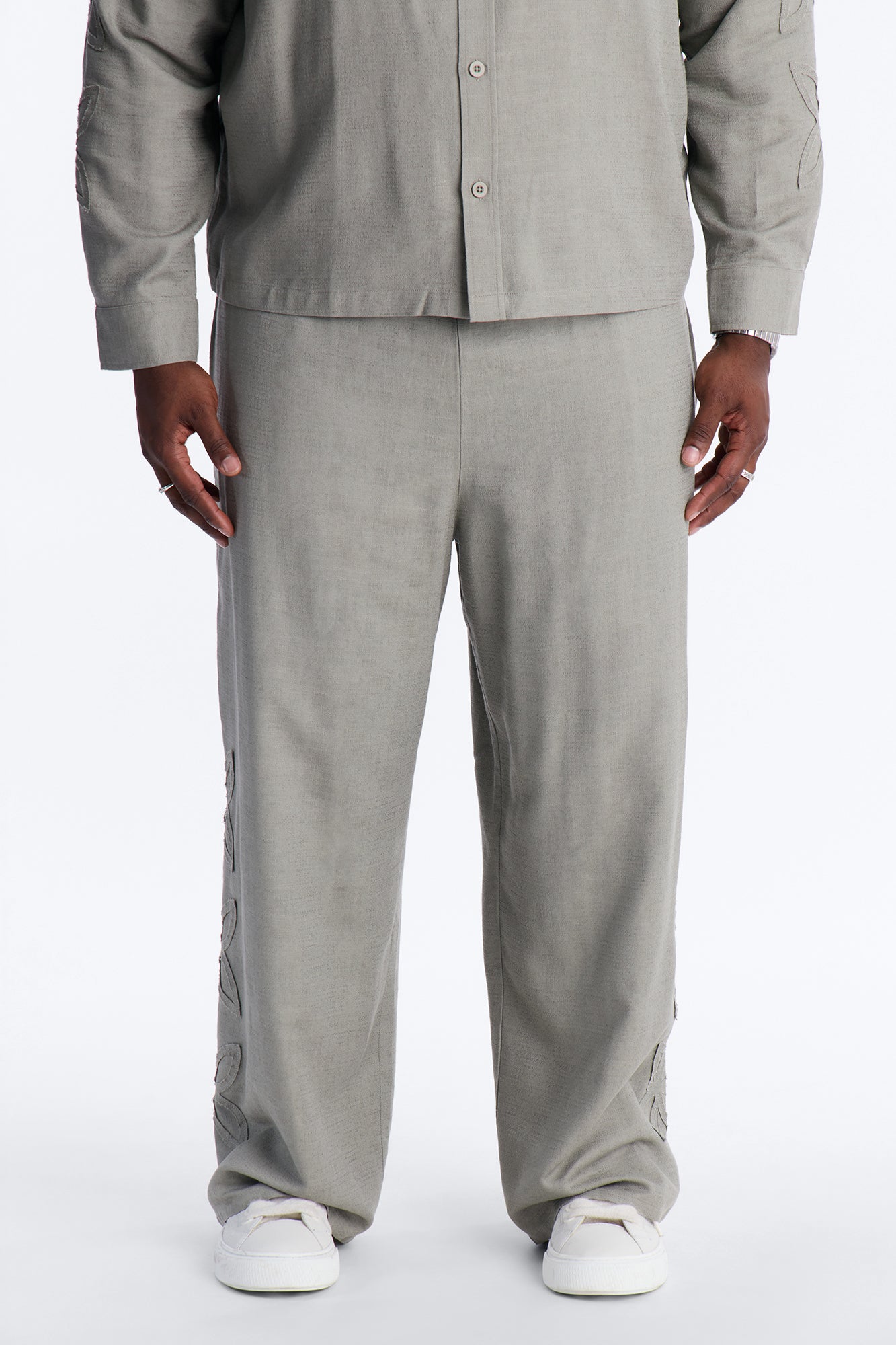 Wide Leg Tropical Fearless Pant - Sage