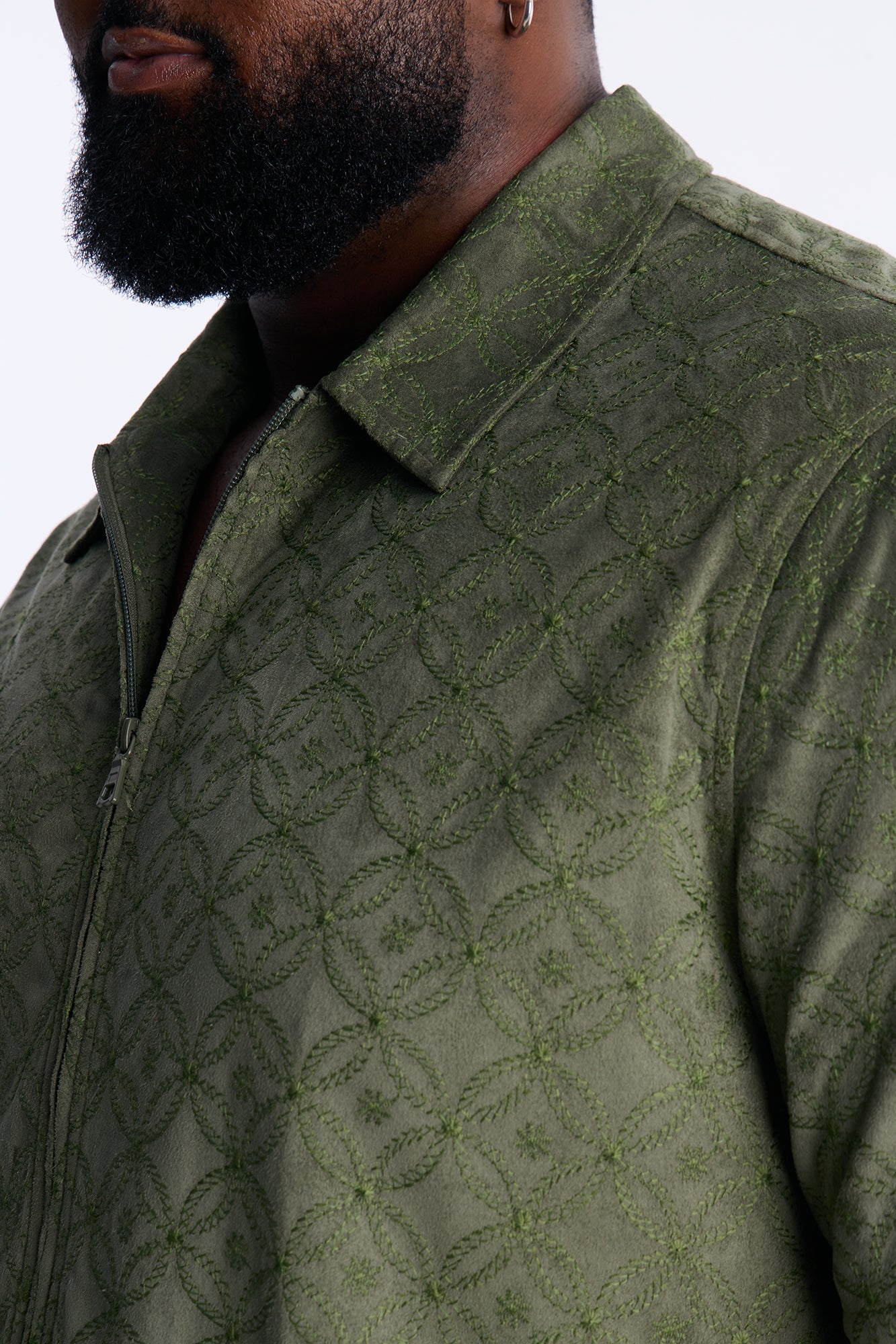 Your Island Zip Up Shirt - Green