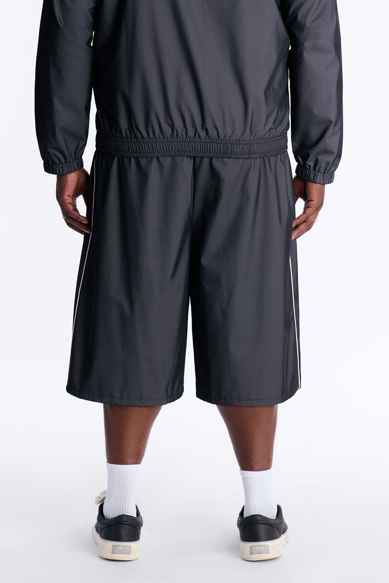 Baggy Chroma Reflective Mesh Overlay Short - PlatinumIce