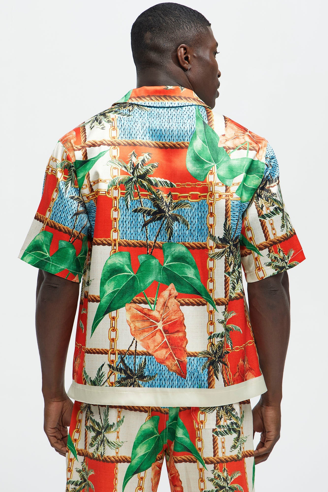Summer Away Printed Cuban Collar Shirt - Multi Color