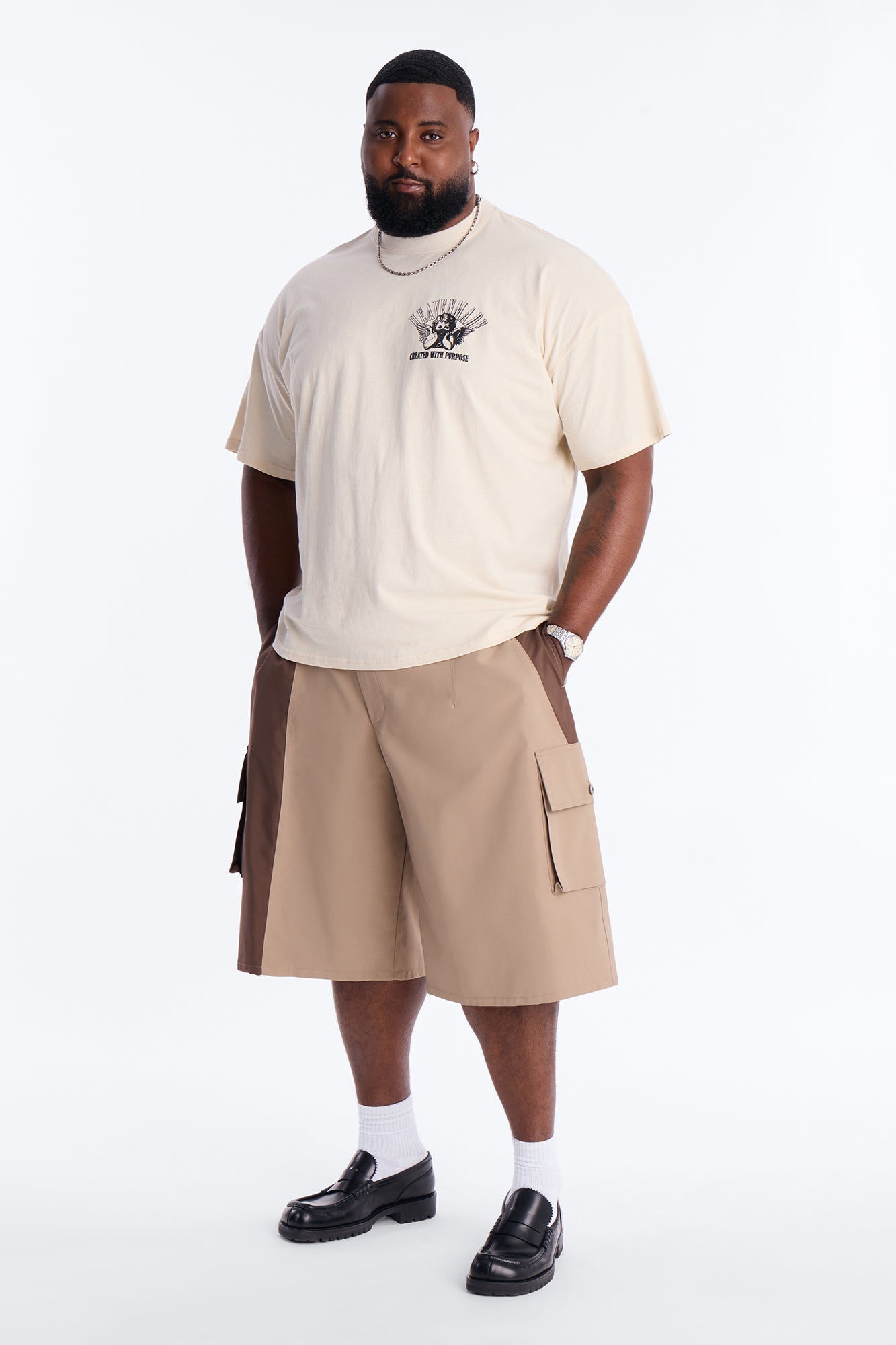 Heaven Made Heavy Weight Boxy Short Sleeve Tee - Off White