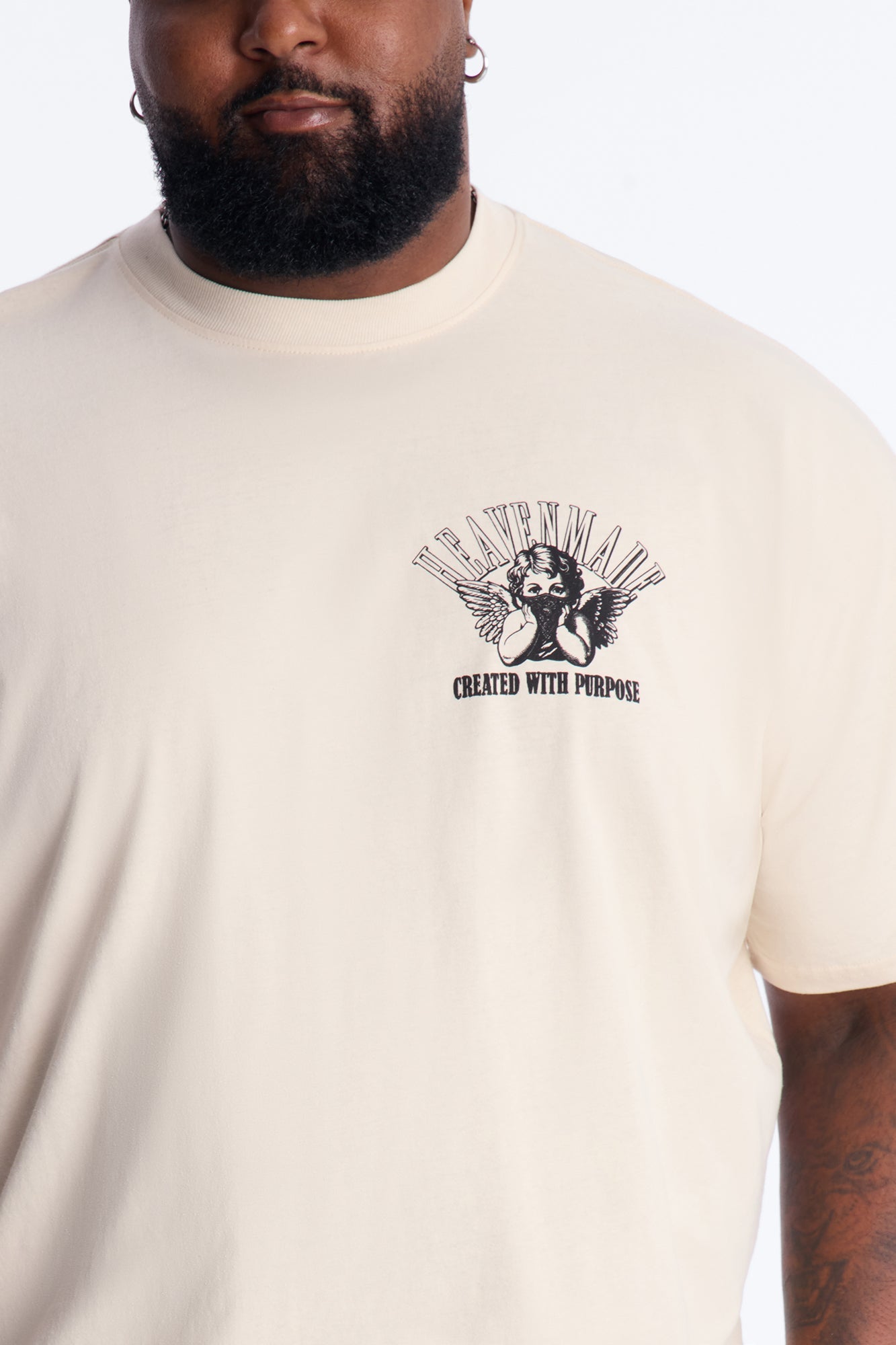 Heaven Made Heavy Weight Boxy Short Sleeve Tee - Off White