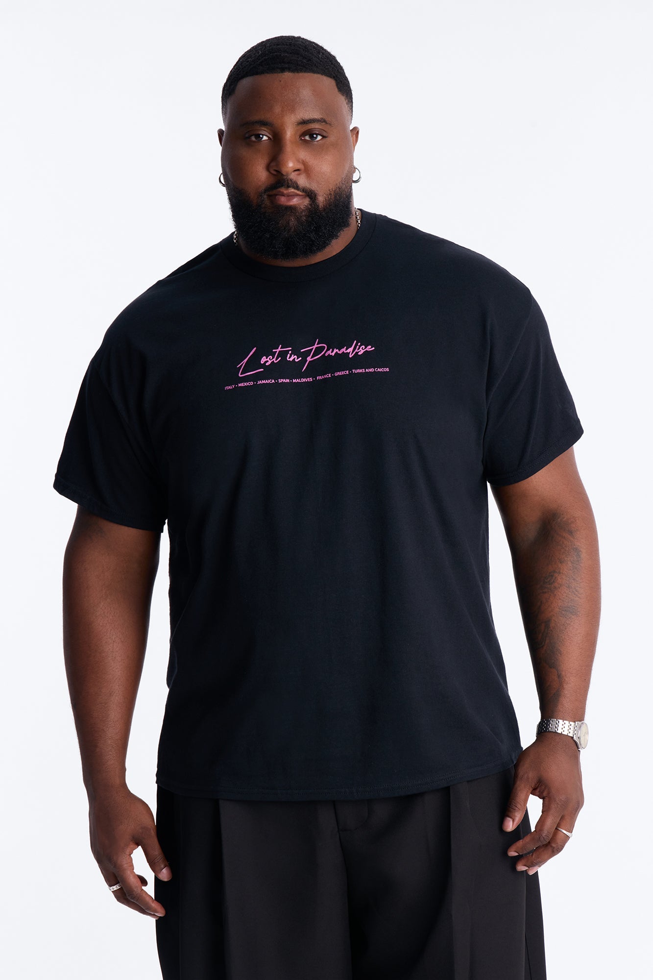 Forever Lost In Paradise Short Sleeve Tee - Black