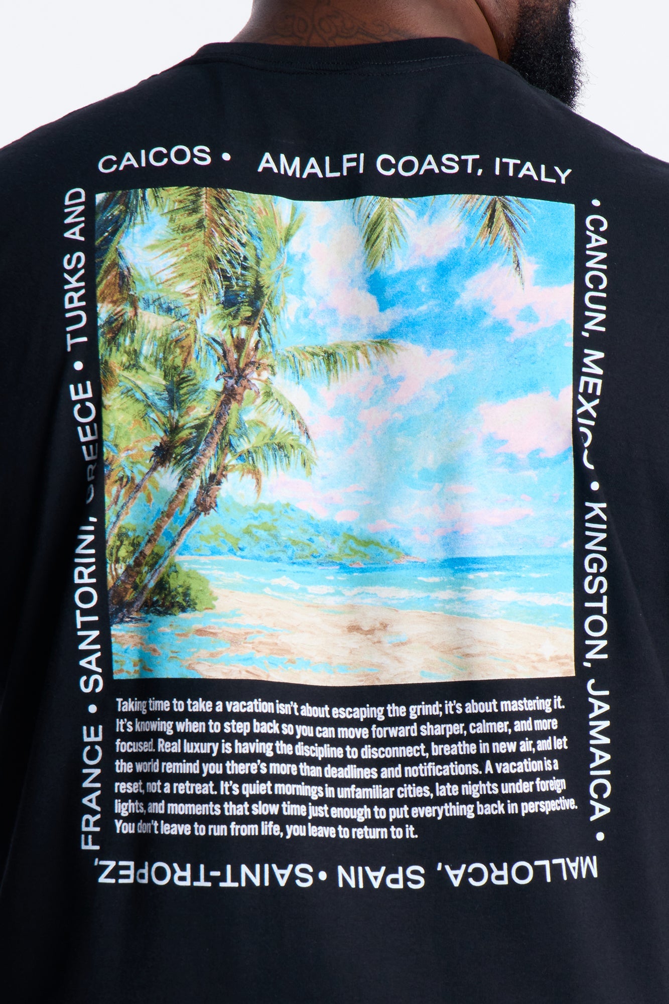 Forever Lost In Paradise Short Sleeve Tee - Black