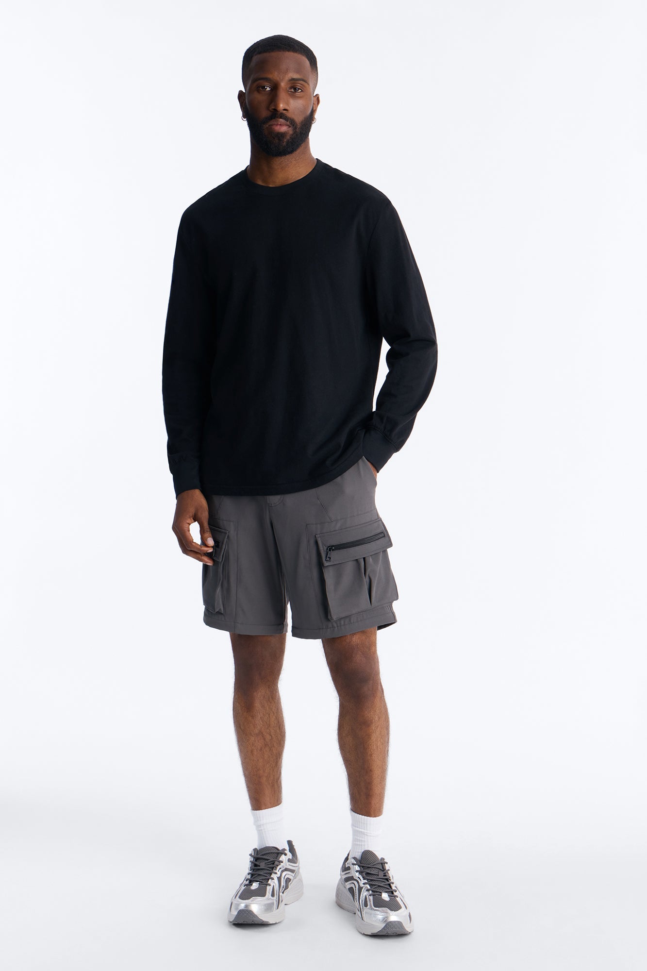 Straight Convertible Turning Point Utility Cargo Pant - Grey