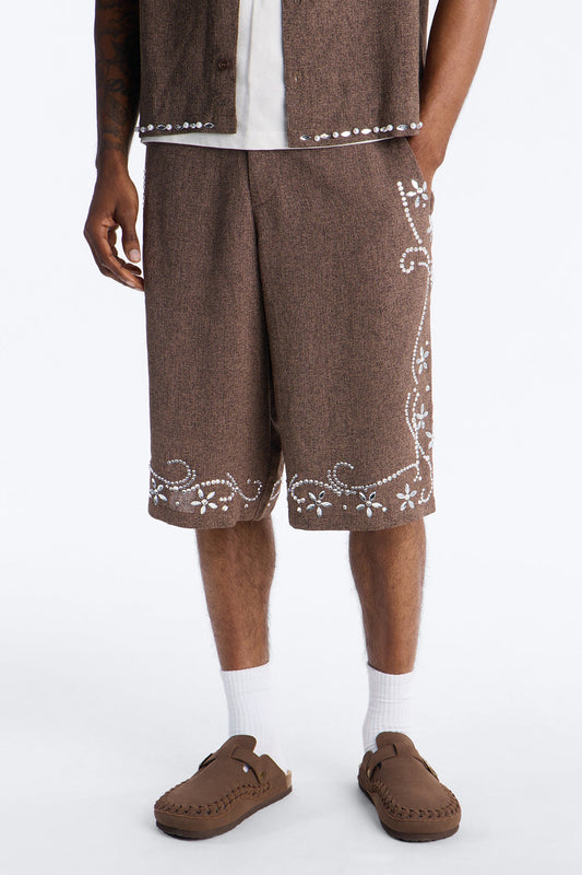 Baggy Wanderlust Pearl Journey Short - Brown