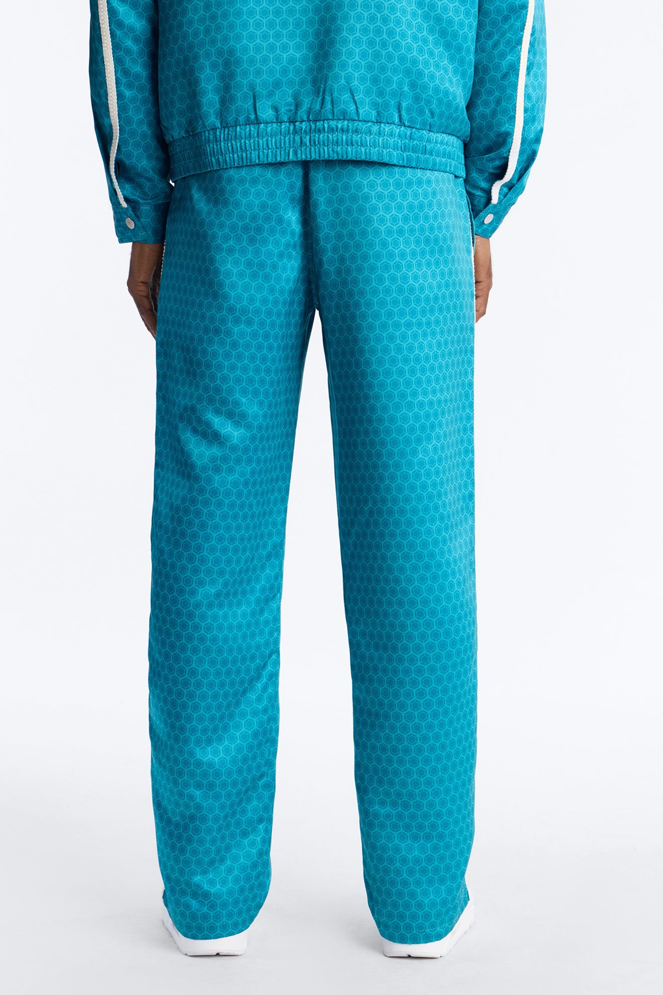 Straight St. Tropez Motif Roped Applique Pant - Blue