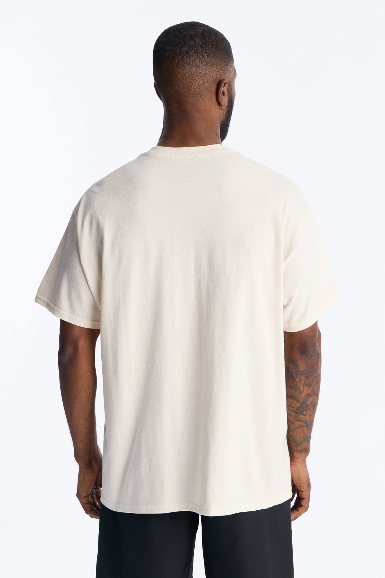 Transcendent Beyond Limits Oversized Short Sleeve Tee - Natural