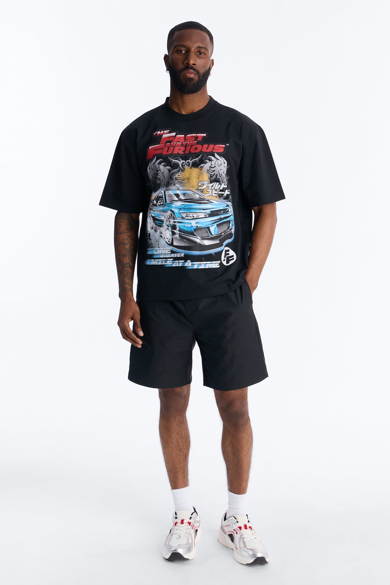 The Fast And Furious One Quarter Mile Short Sleeve Tee - Black