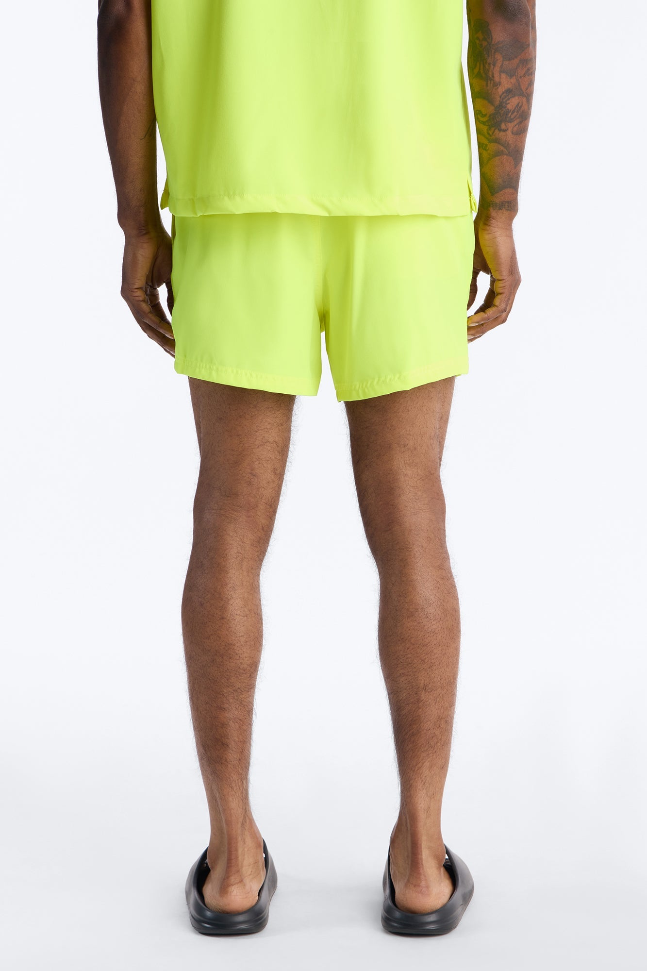 Saints And Stars Swim Trunk 4″ - Yellow