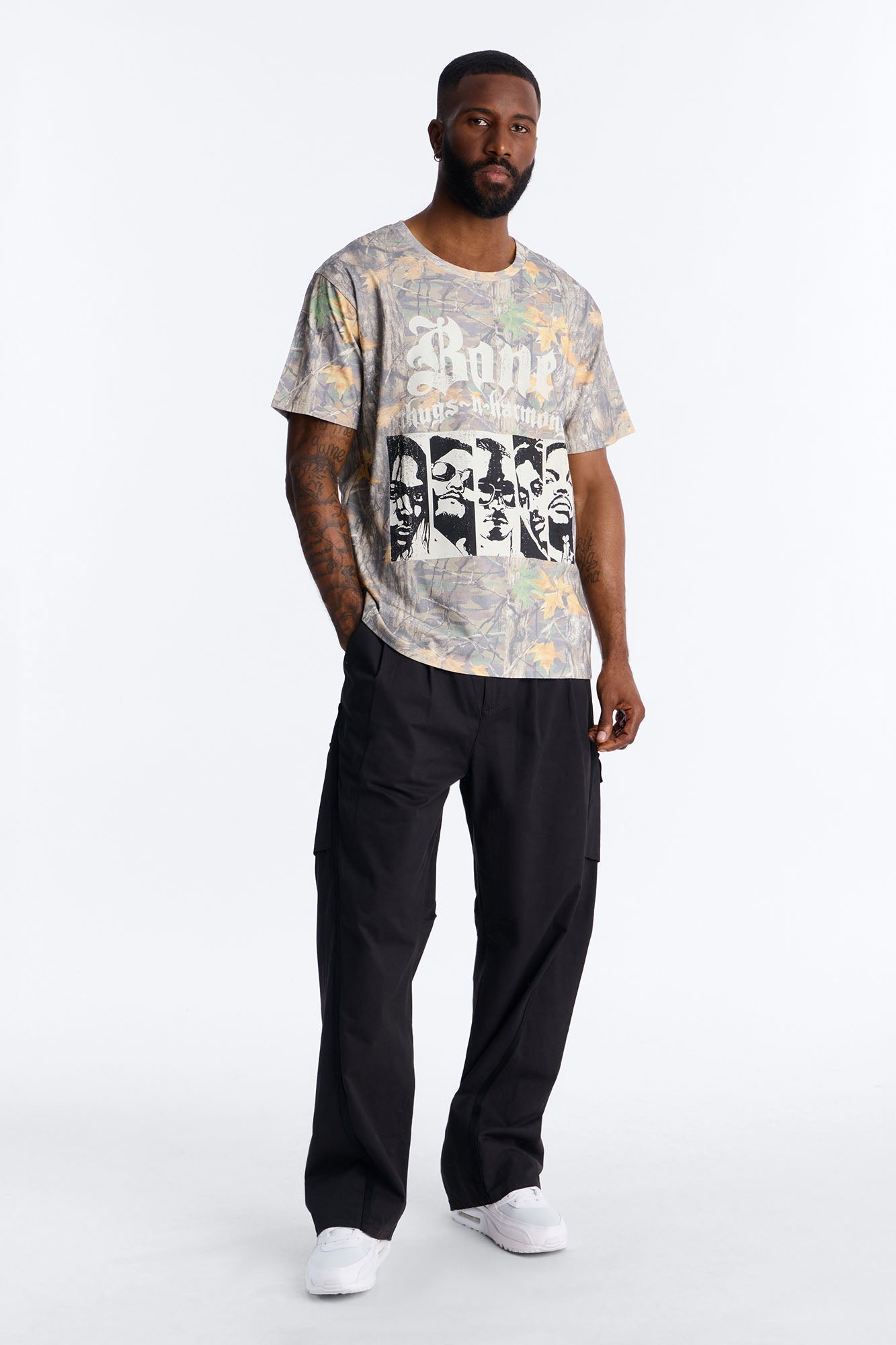 Bone Thugs N Harmony Camo Short Sleeve Shirt - Camouflage