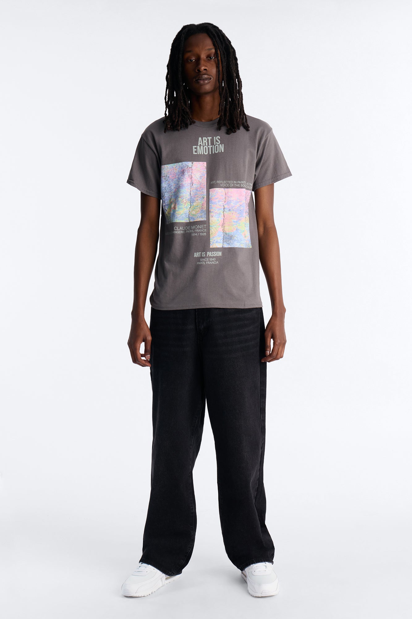 Monet Art Of Emotion Short Sleeve Tee - Charcoal
