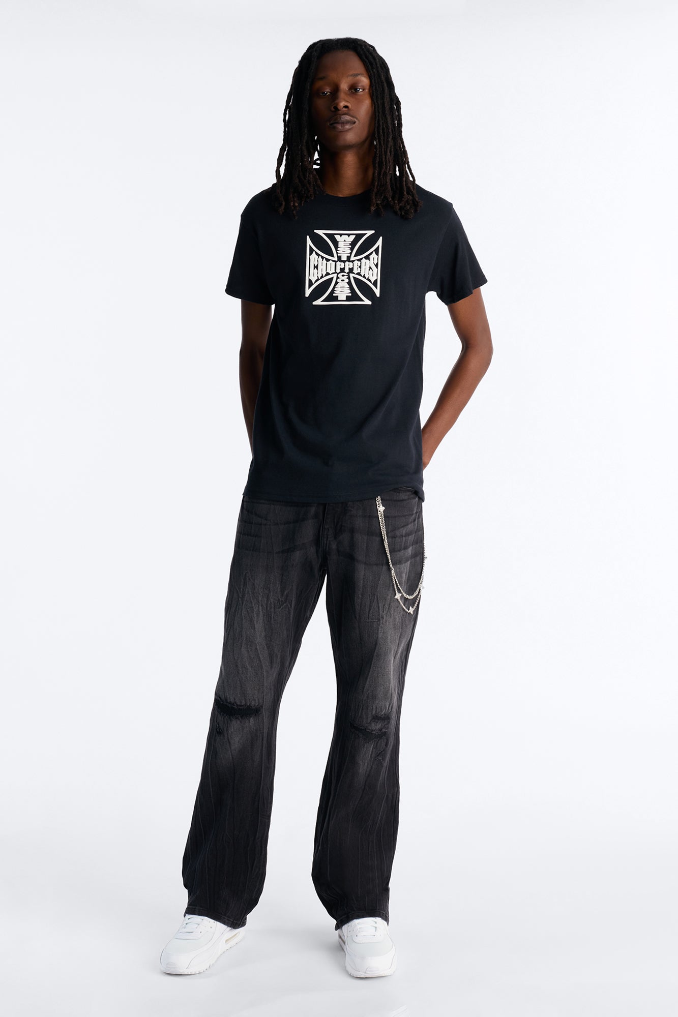 Dreamy Stacked Slim Flare Jeans - Black Wash