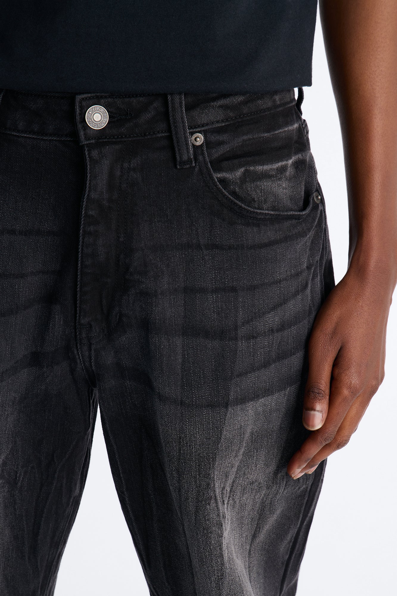 Dreamy Stacked Slim Flare Jeans - Black Wash