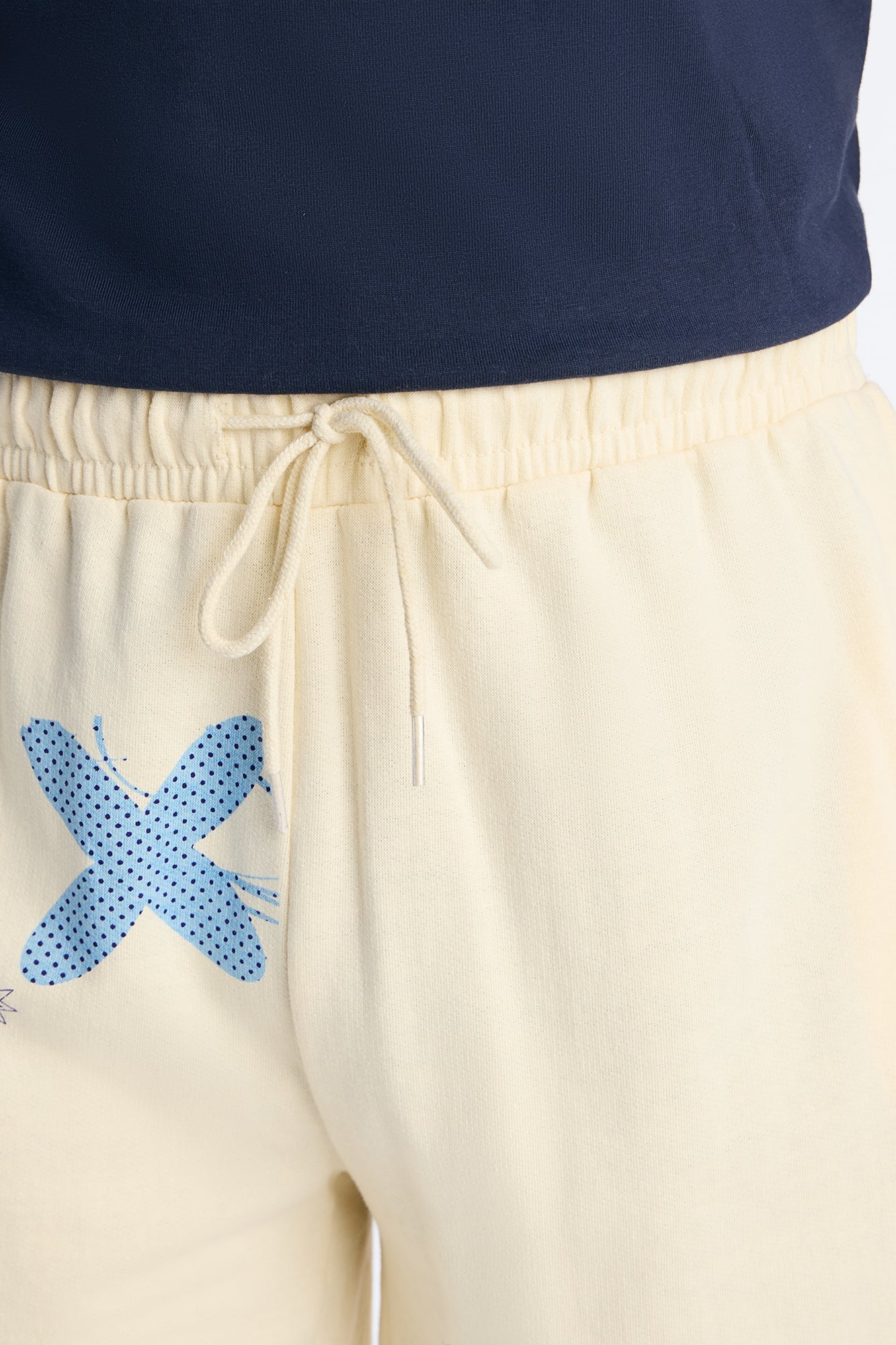 Natural Affinity Sweatshorts - Cream