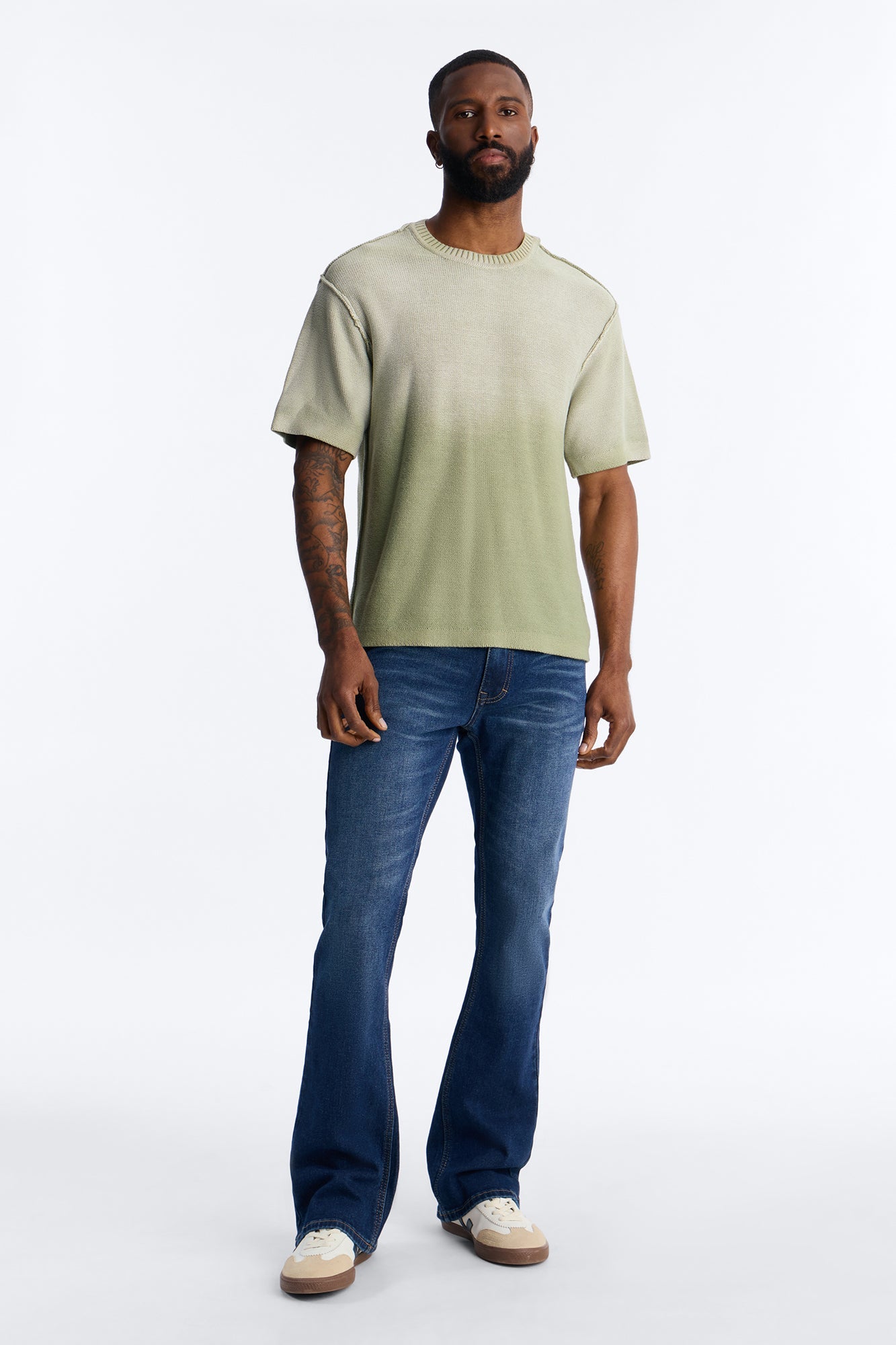 Essential Stacked Skinny Flare Stretch Jean - Dark Wash