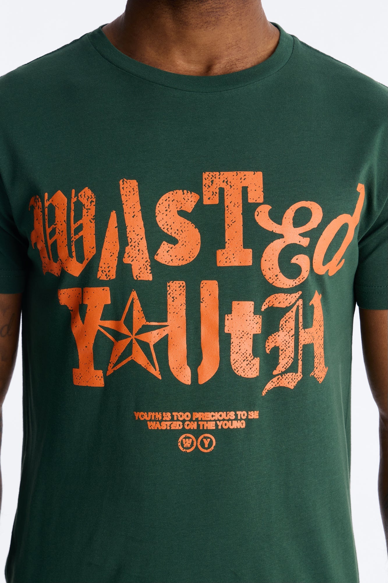 Wasted Youth Rockstar Short Sleeve Tee - Green