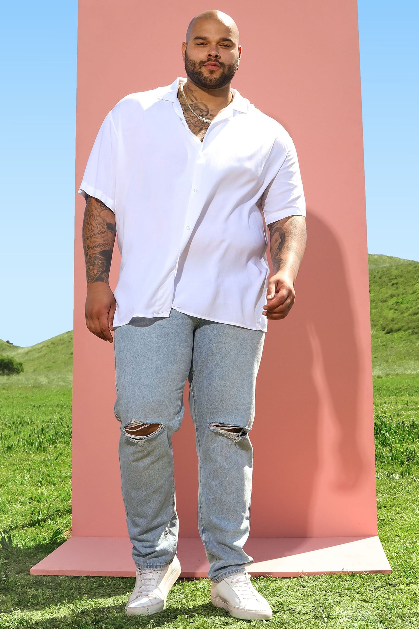 Dawson Relaxed Short Sleeve Cuban Collar Shirt - White
