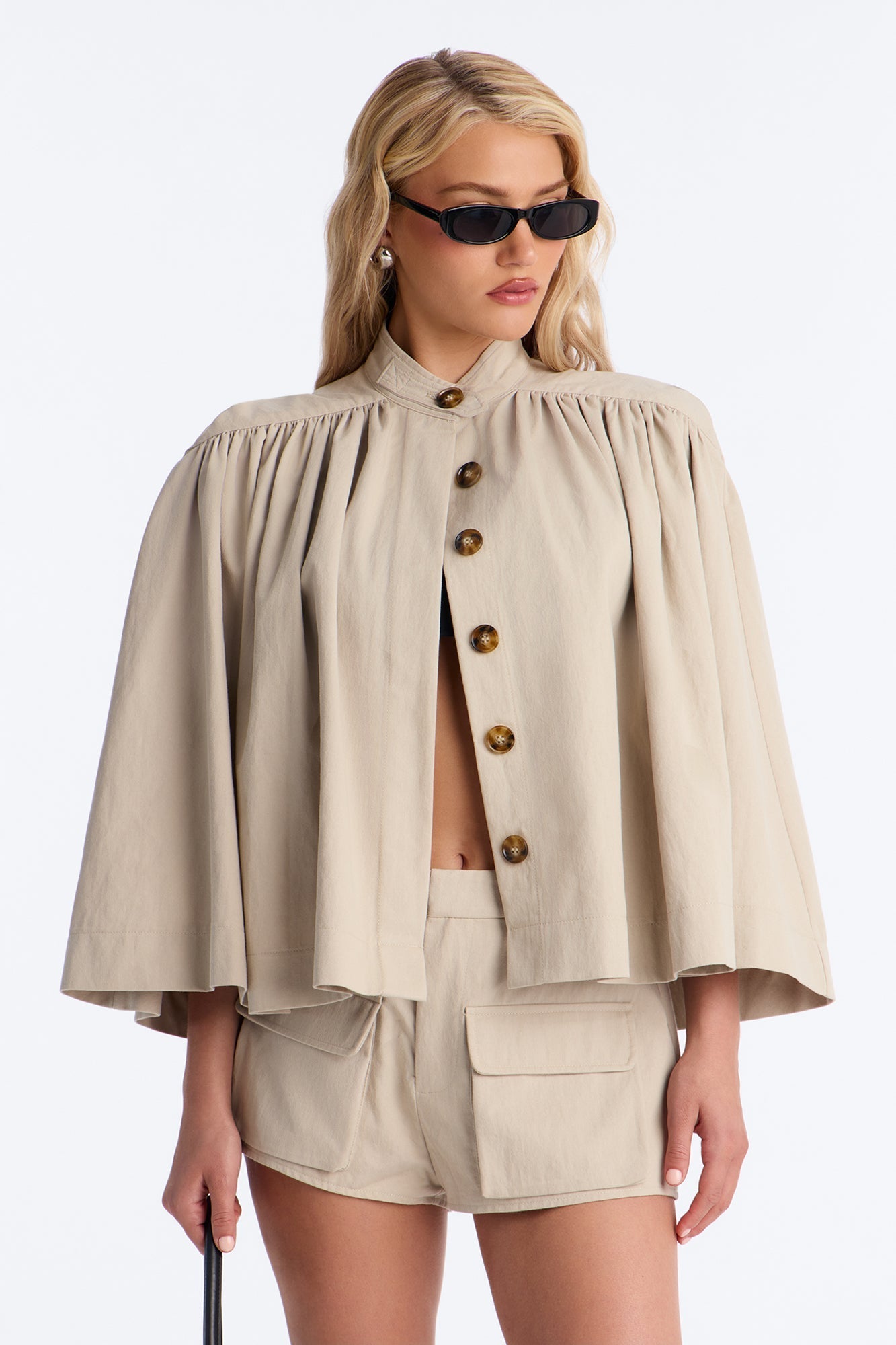 Taylor Twill Hot Short Set - Khaki NEWFASHIONEDGE