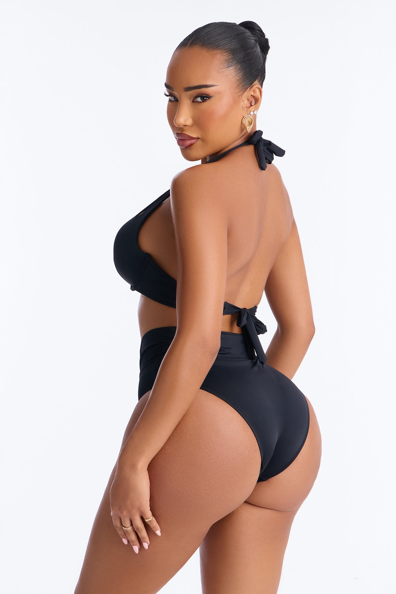 Margaritas At The Pool Hardware Underwire 2 Piece Bikini - Black Fashion Nova