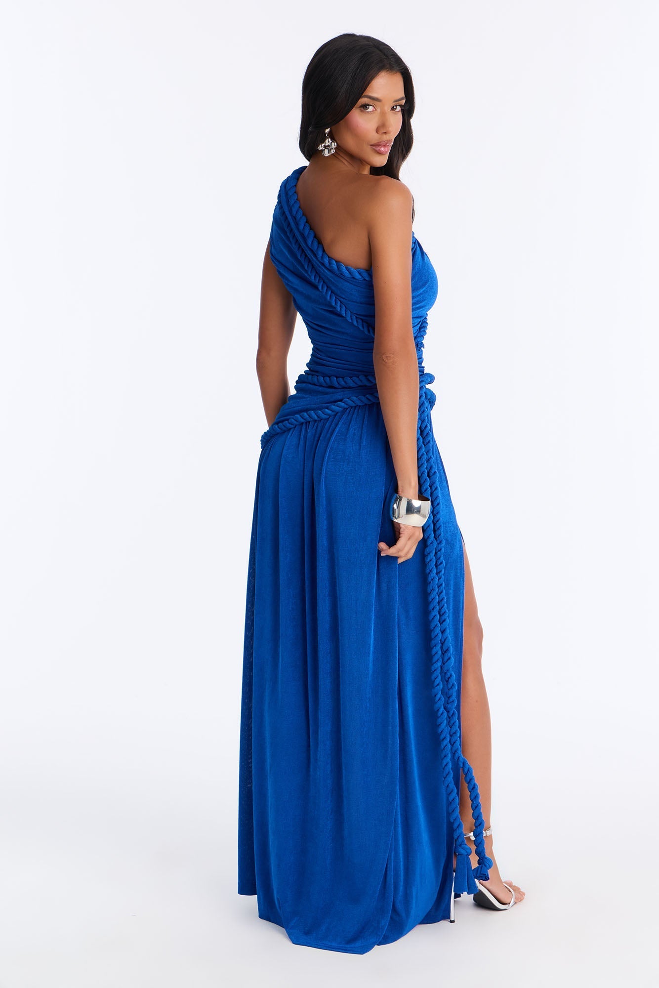 Corina Twist Slinky Maxi Dress - Royal NEWFASHIONEDGE