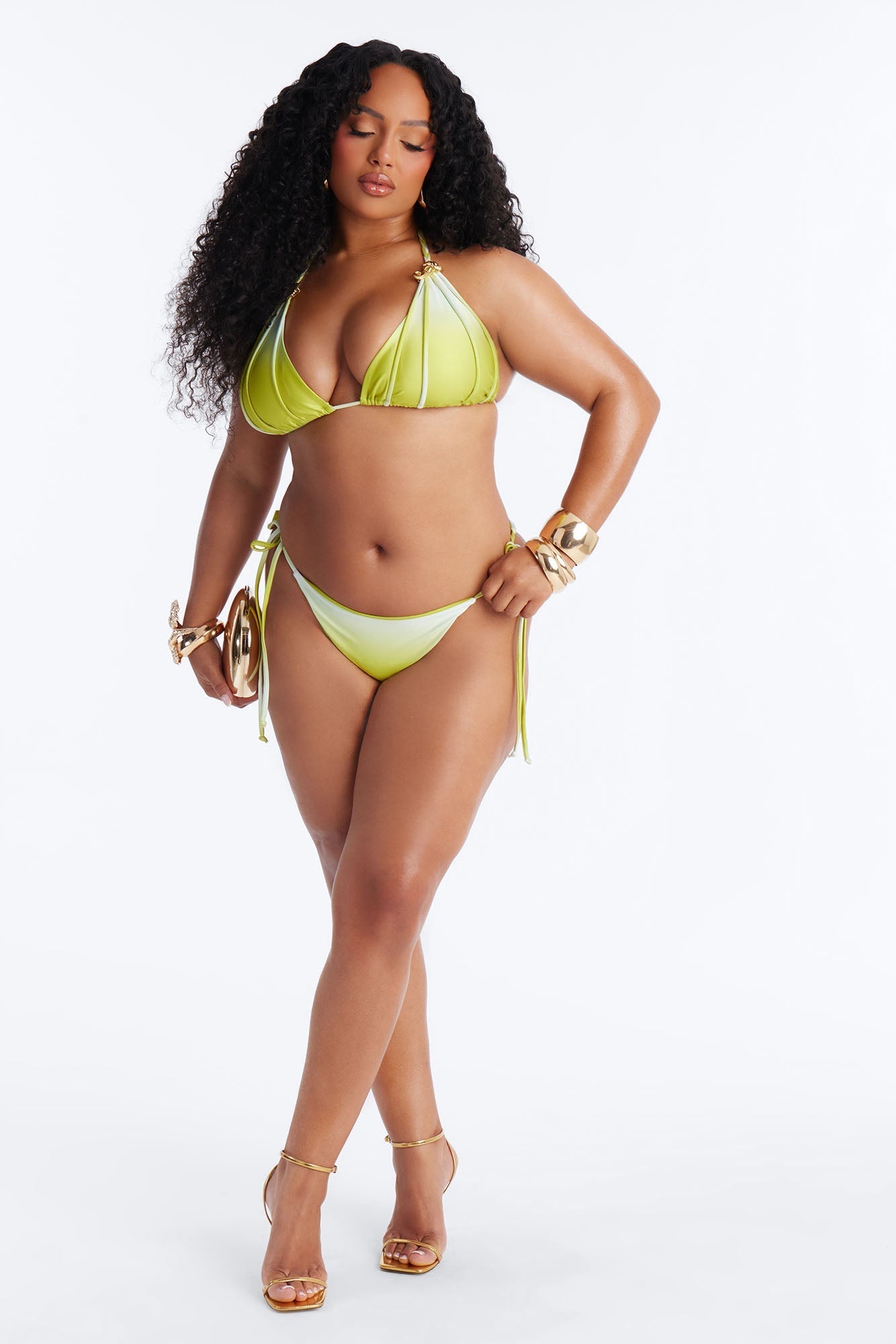 Devoted To You Ombre 2pc Bikini - Green/combo NEWFASHIONEDGE