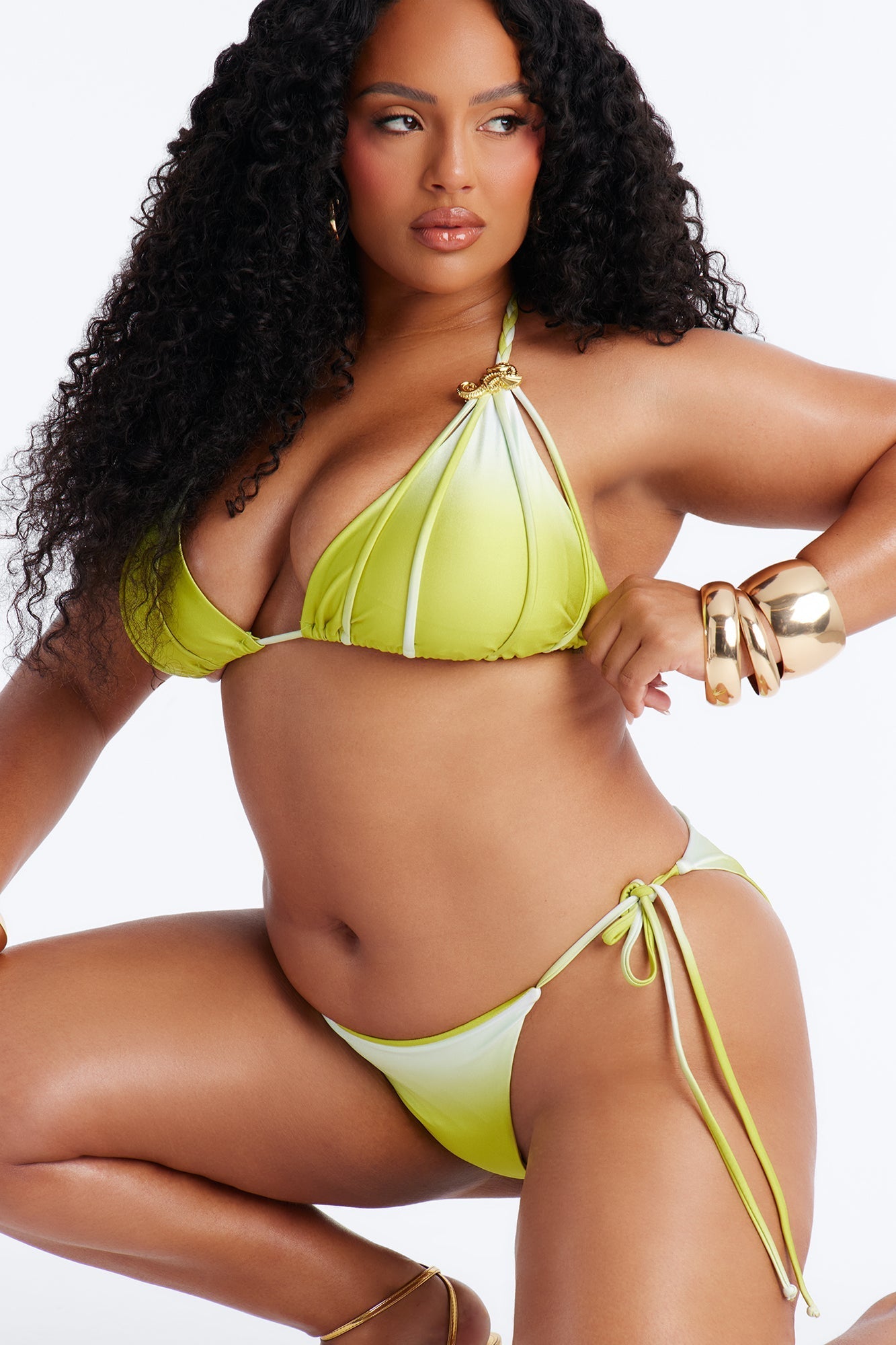 Devoted To You Ombre 2pc Bikini - Green/combo NEWFASHIONEDGE