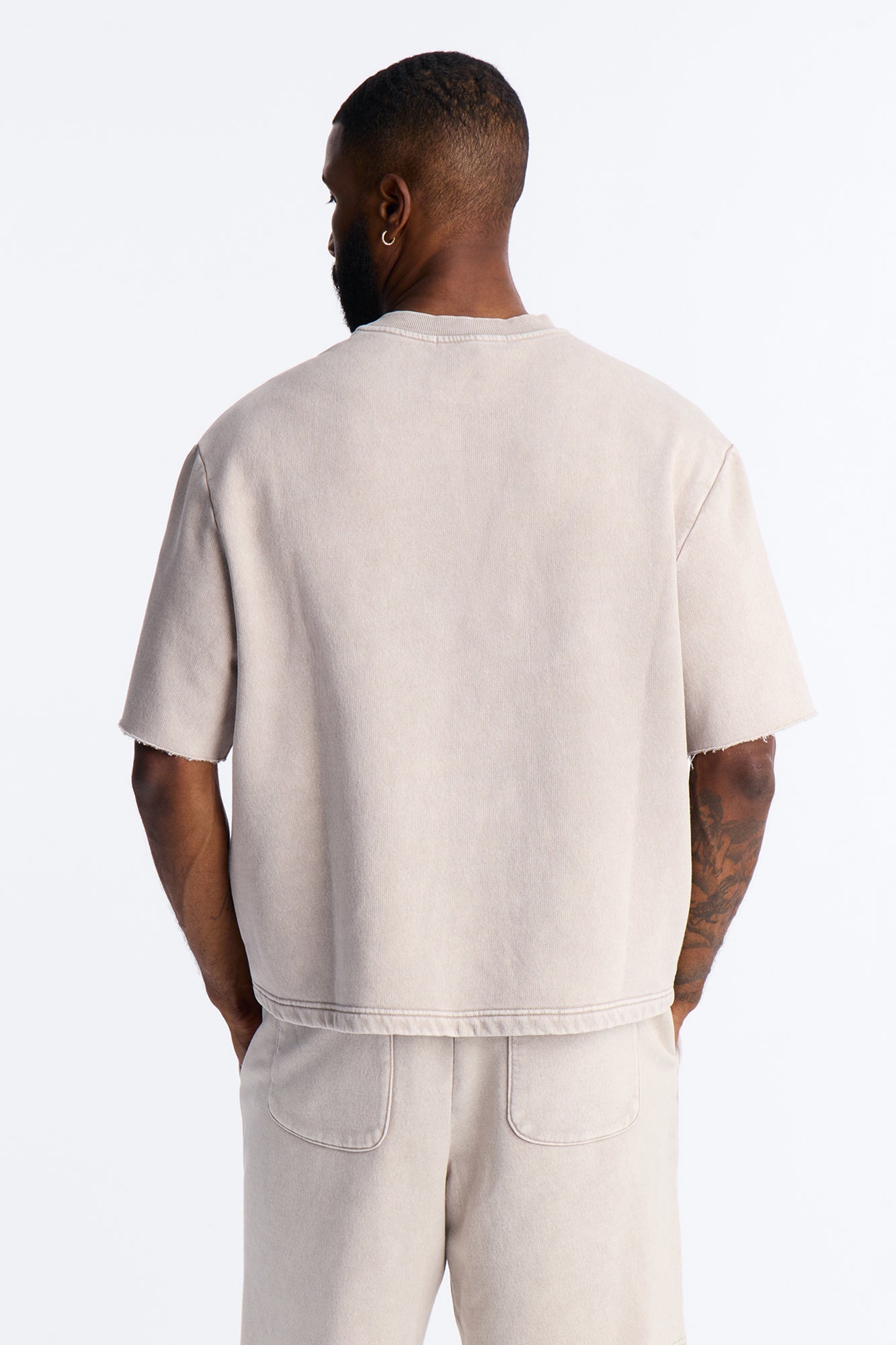 On The Go Washed Tee - Taupe