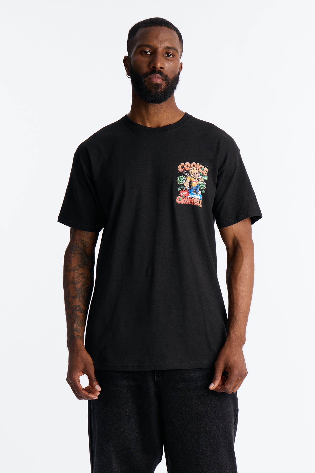 This Way Cookie Crumble Short Sleeve Tee - Black