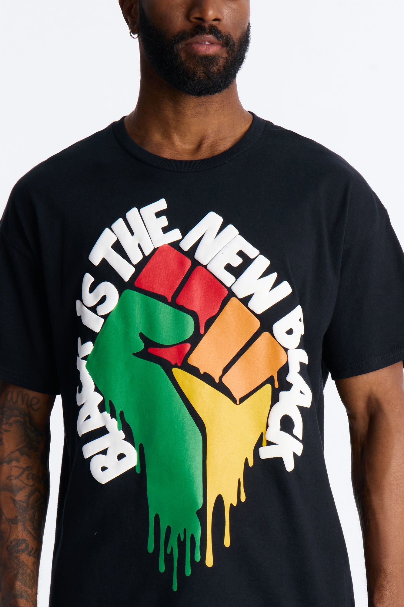 Black Is The New Black Oversized Short Sleeve Tee - Black