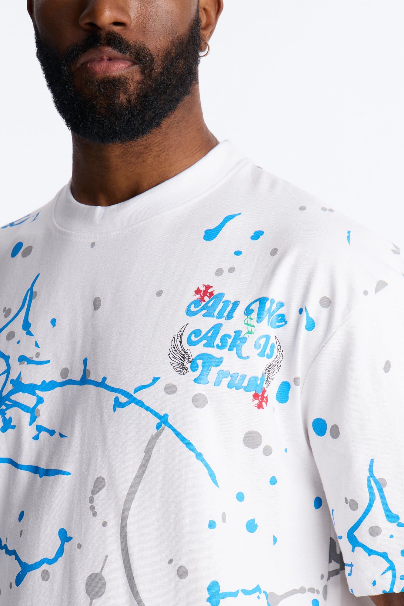 All We Trust Is Money Short Sleeve Tee - White