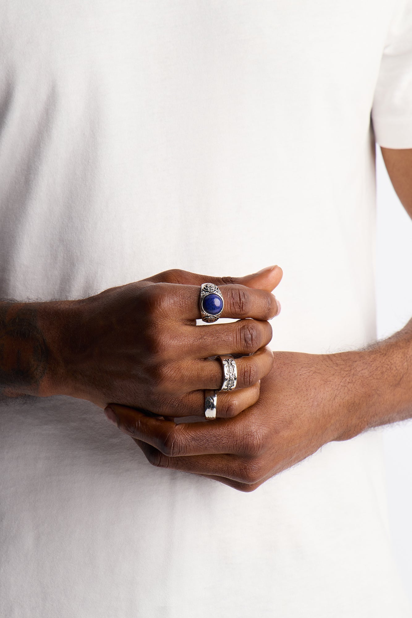 Wistful Night Multi Size Ring Set - Silver