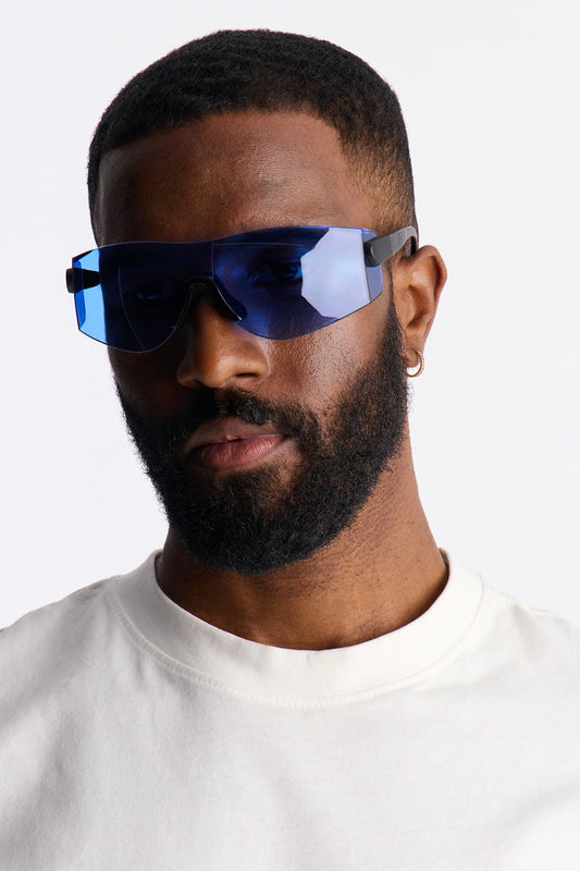 Real Revo Shield Sunglasses - Blue