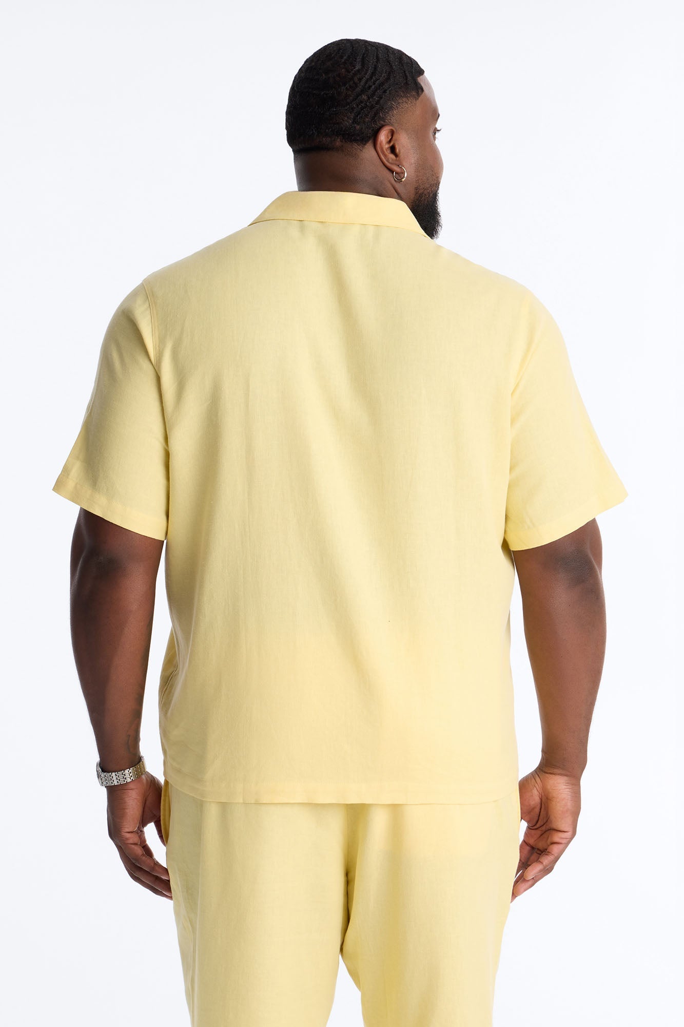 Bahamas Linen Shirt - Butter Yellow