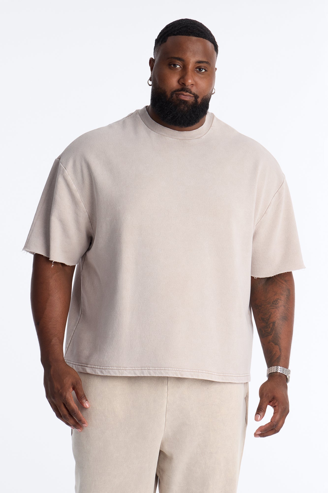 On The Go Washed Tee - Taupe