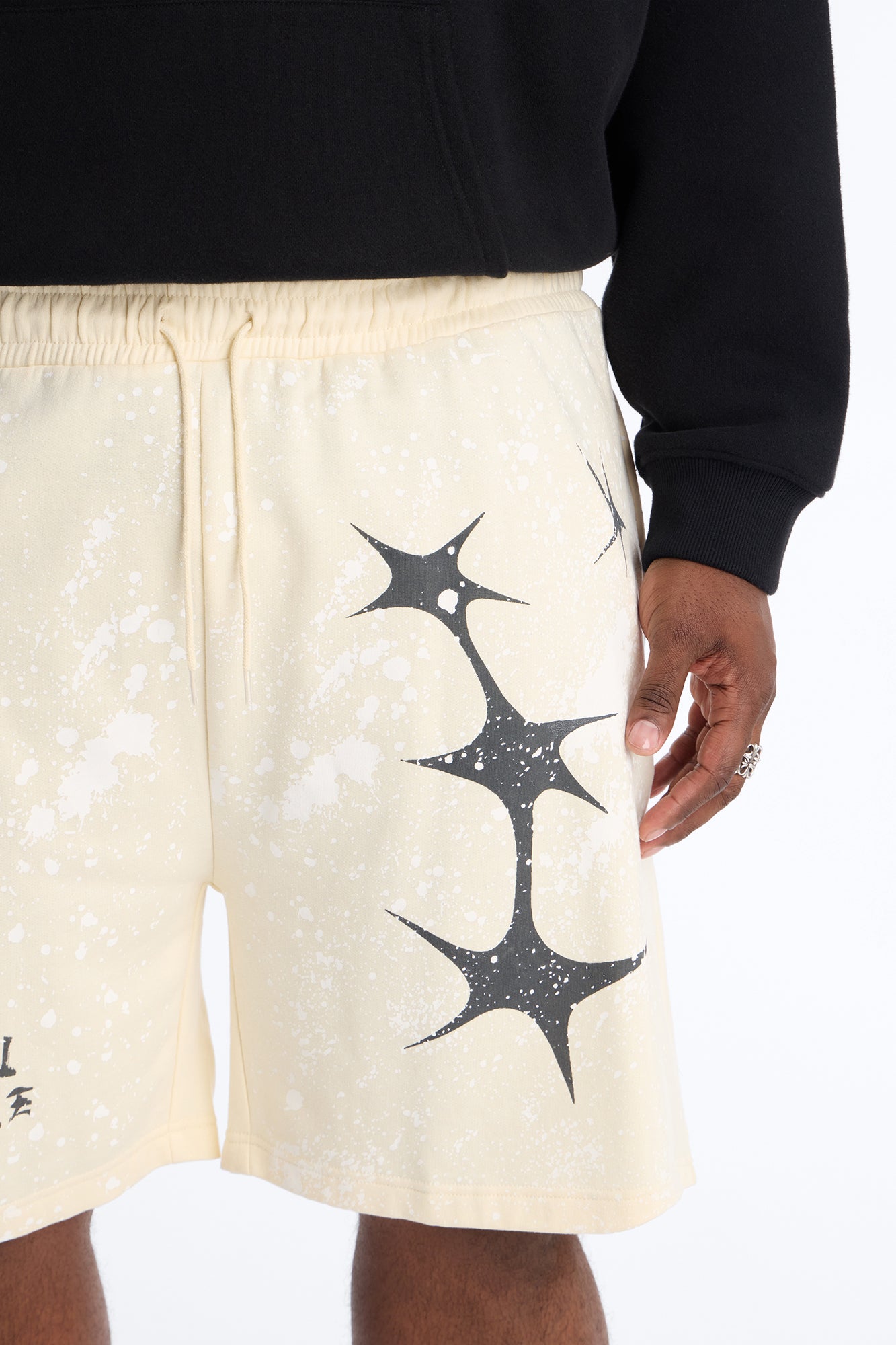 Broken And Gone Sweatshorts - Cream